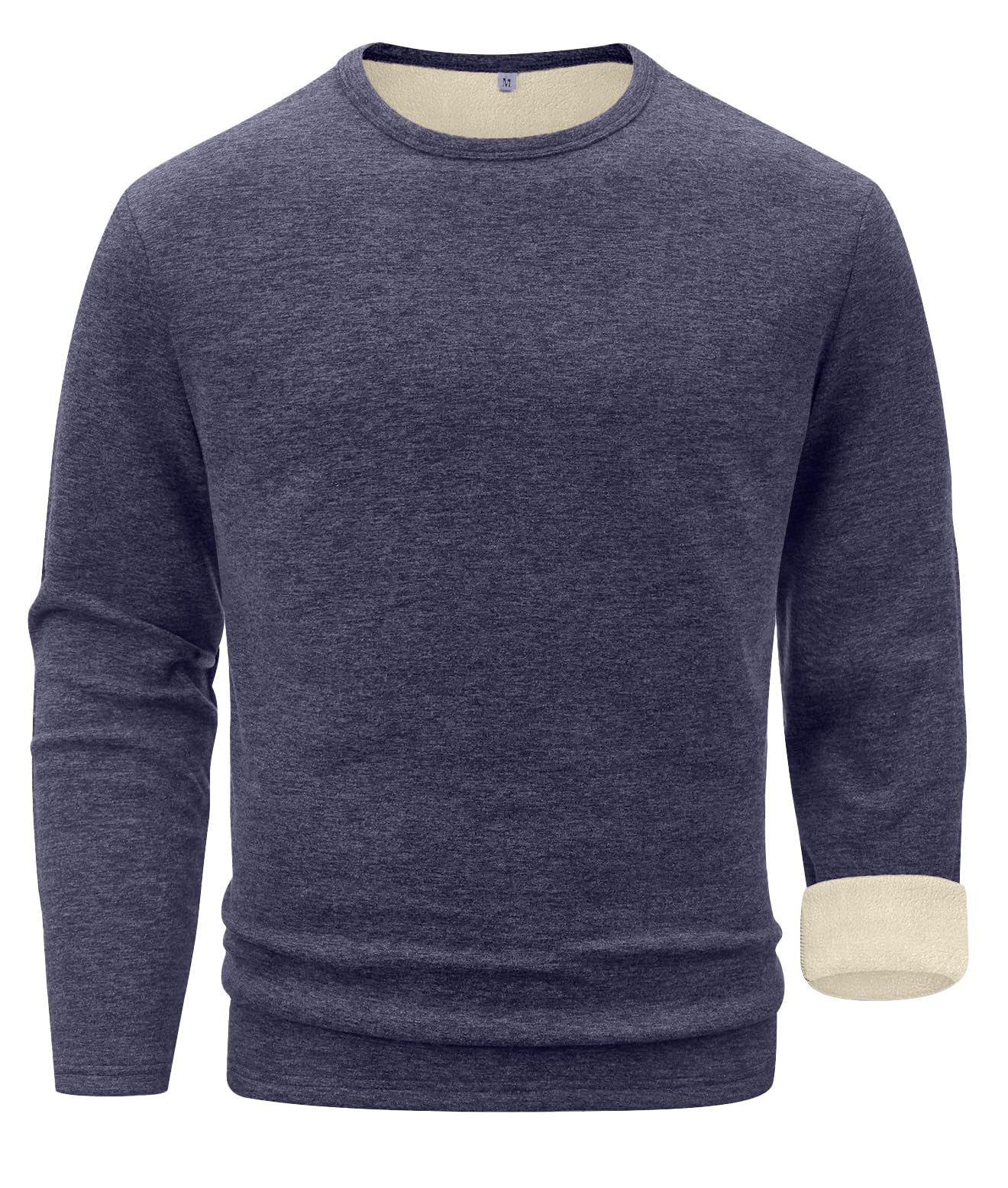 Sailwind Mens Wool Base Layer Long Sleeve Undershirts Crewneck Thermal Shirt-27