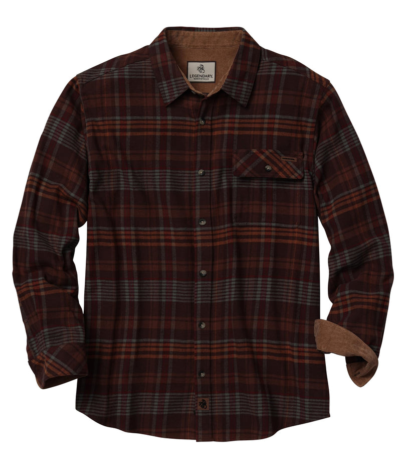Legendary Whitetails Men's Flannel Shirt Long Sleeve Button Down 100% Cotton-36