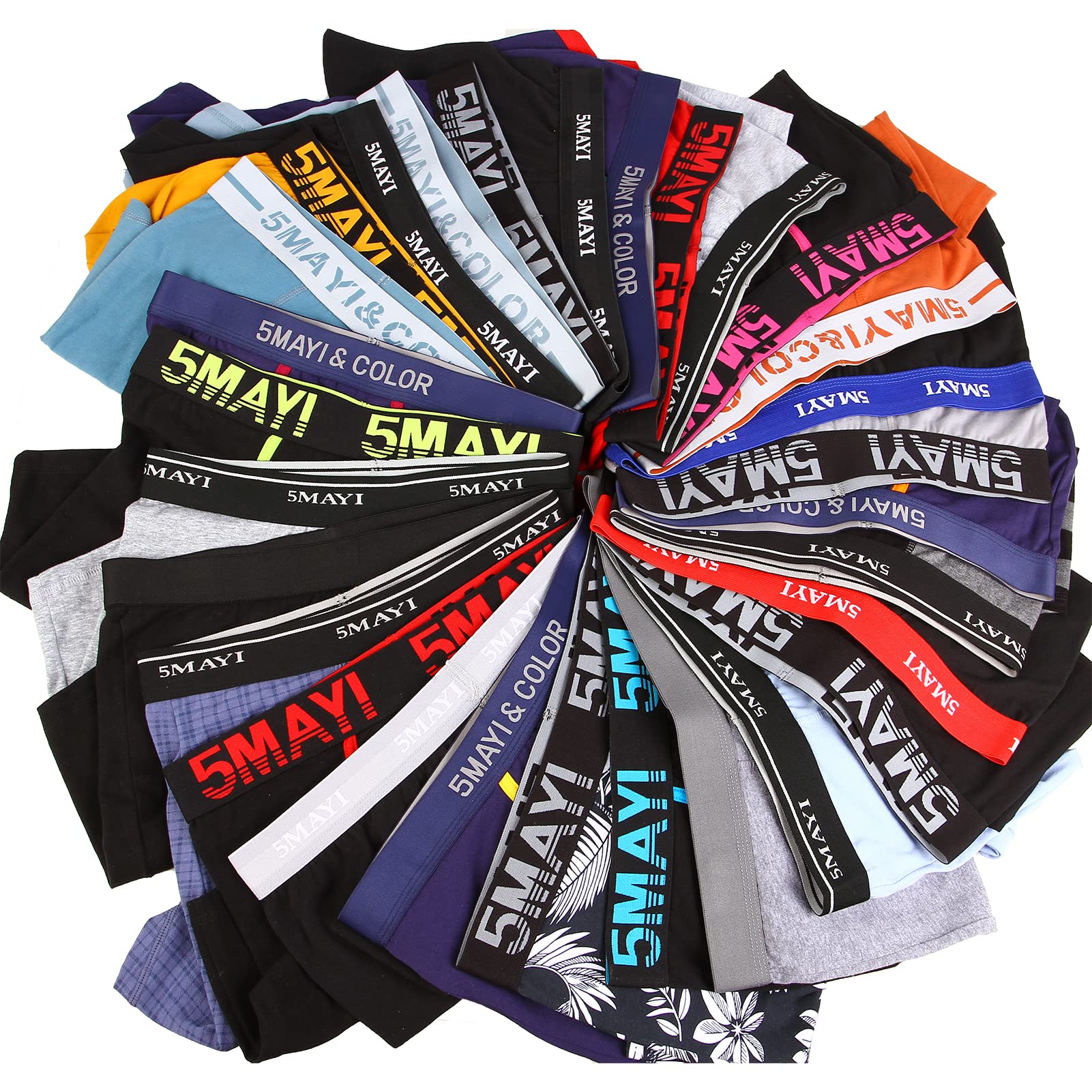 5Mayi Men's Underwear Boxer Briefs Cotton Regular Long Mens Boxer Briefs Underwear Men Pack S M L XL XXL-8