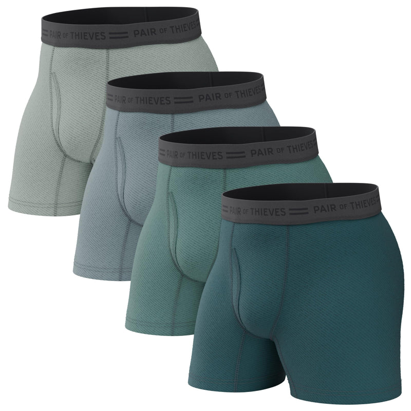 Pair of Thieves Men's Underwear Boxer Briefs - Soft Cotton Boxer Briefs for Men Pack - 4 Pack Tagless Mens Underwear-93