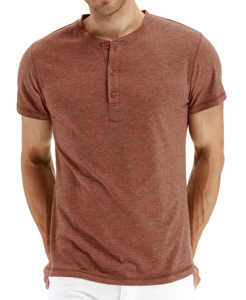 Sailwind Mens Henley Short Sleeve T-Shirt Cotton Casual Shirt