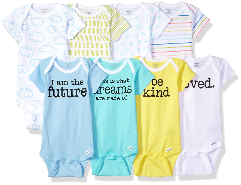 Onesies Brand unisex-baby 8-pack Short Sleeve Mix & Match Bodysuits