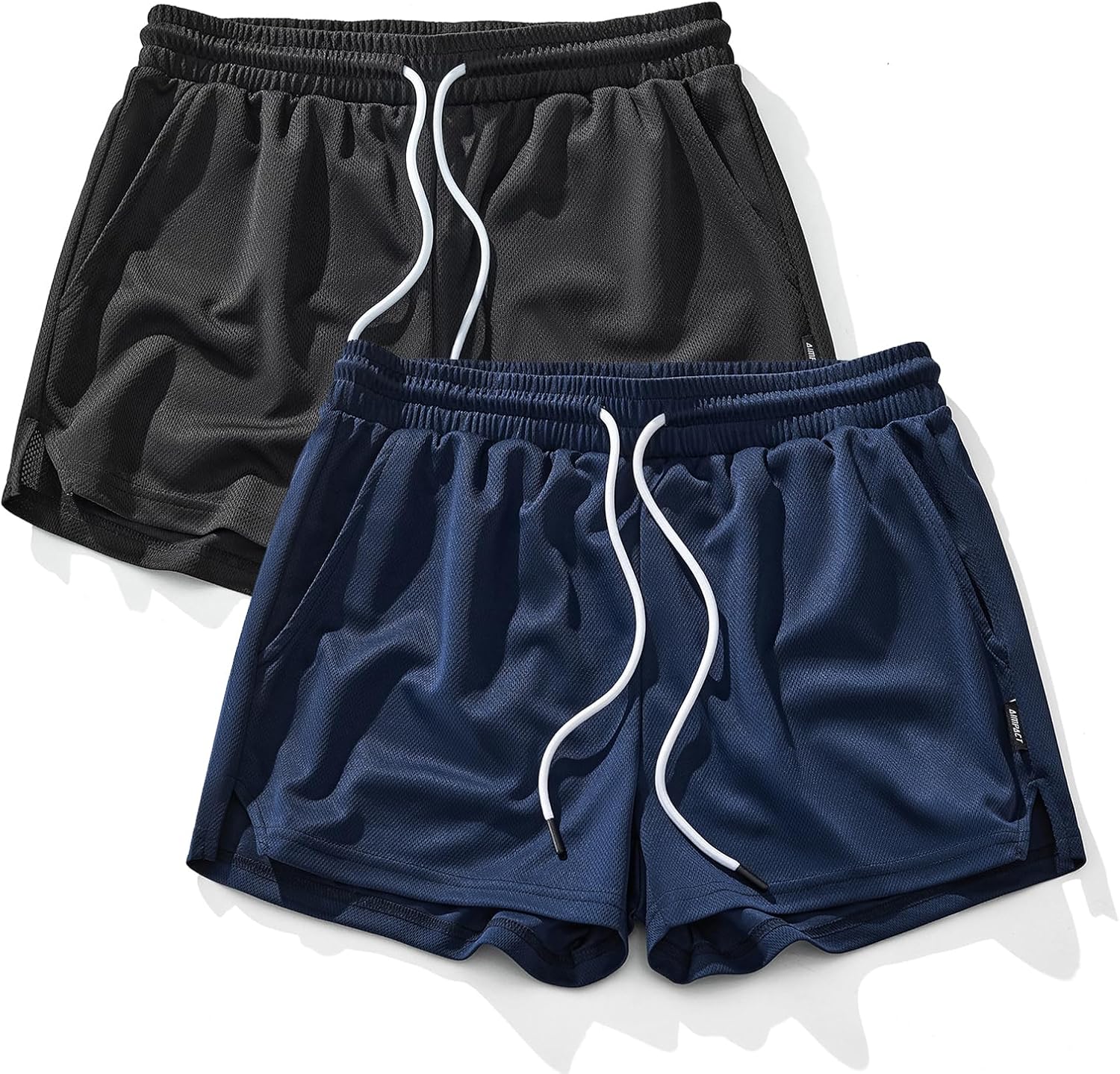 AIMPACT Mens Mesh Running Shorts 3 Inch Quick Dry Lightweight Gym Workout Athletic Shorts for Men with Pockets