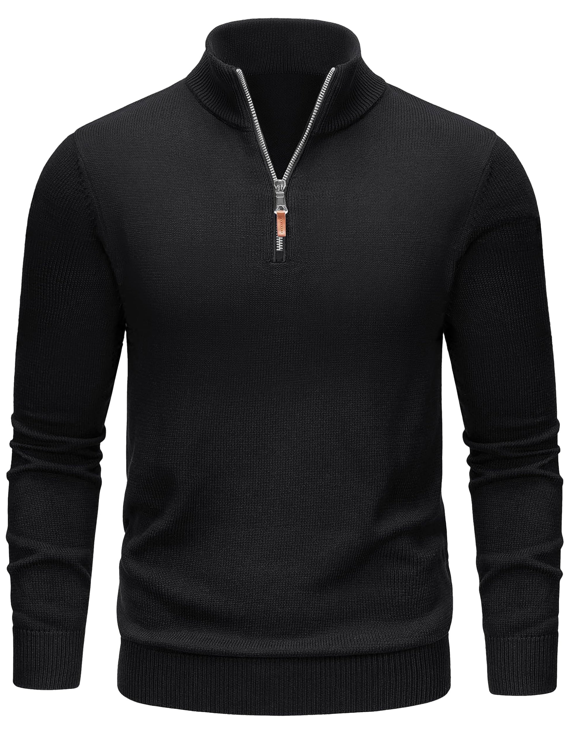 TACVASEN Men's 1/4 Zip Sweaters Cotton Casual Pullover Sweaters Knit Fall Winter Sweatshirts-45