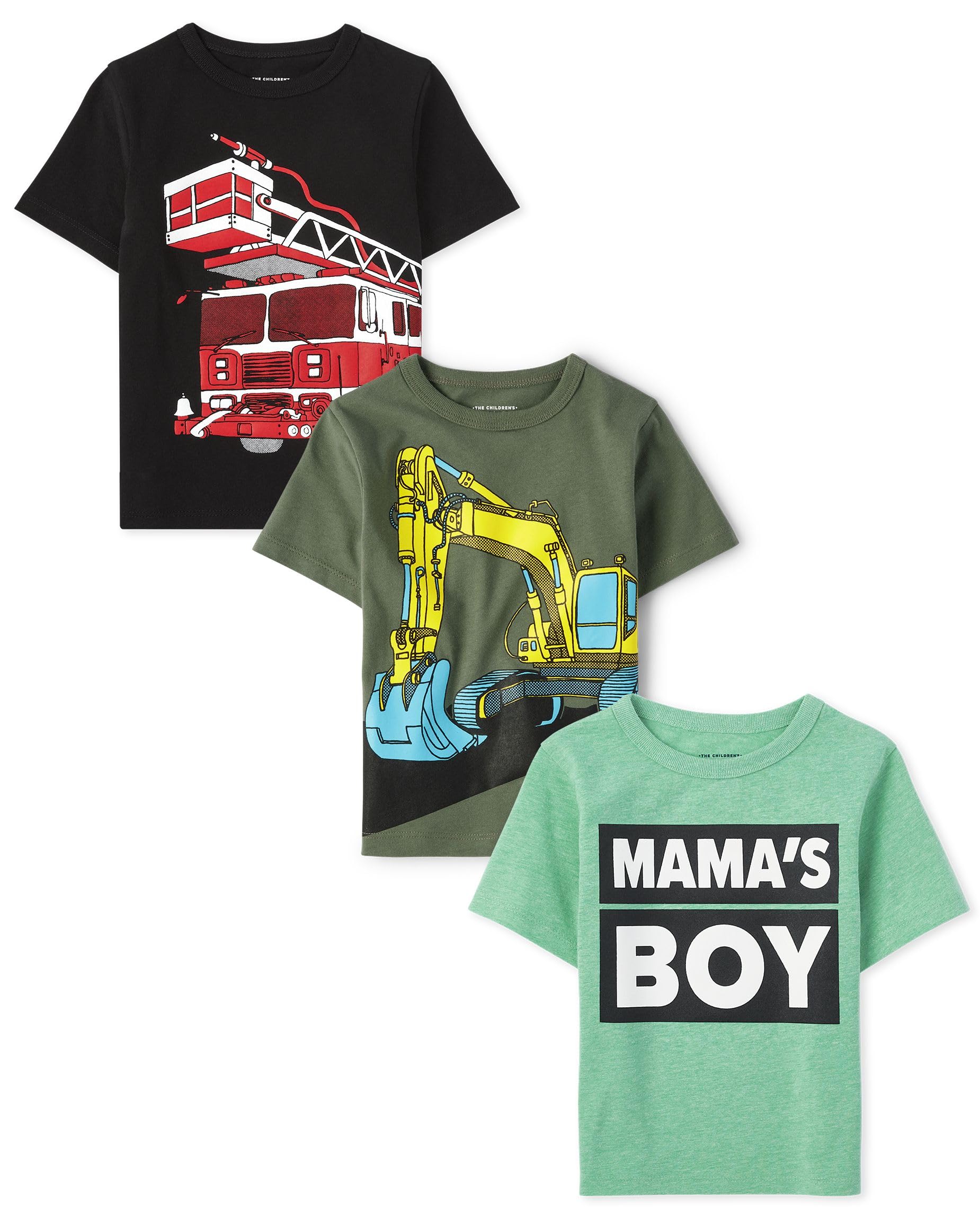 The Children's Place Baby Boys' Graphic T-Shirts (3-Pack)