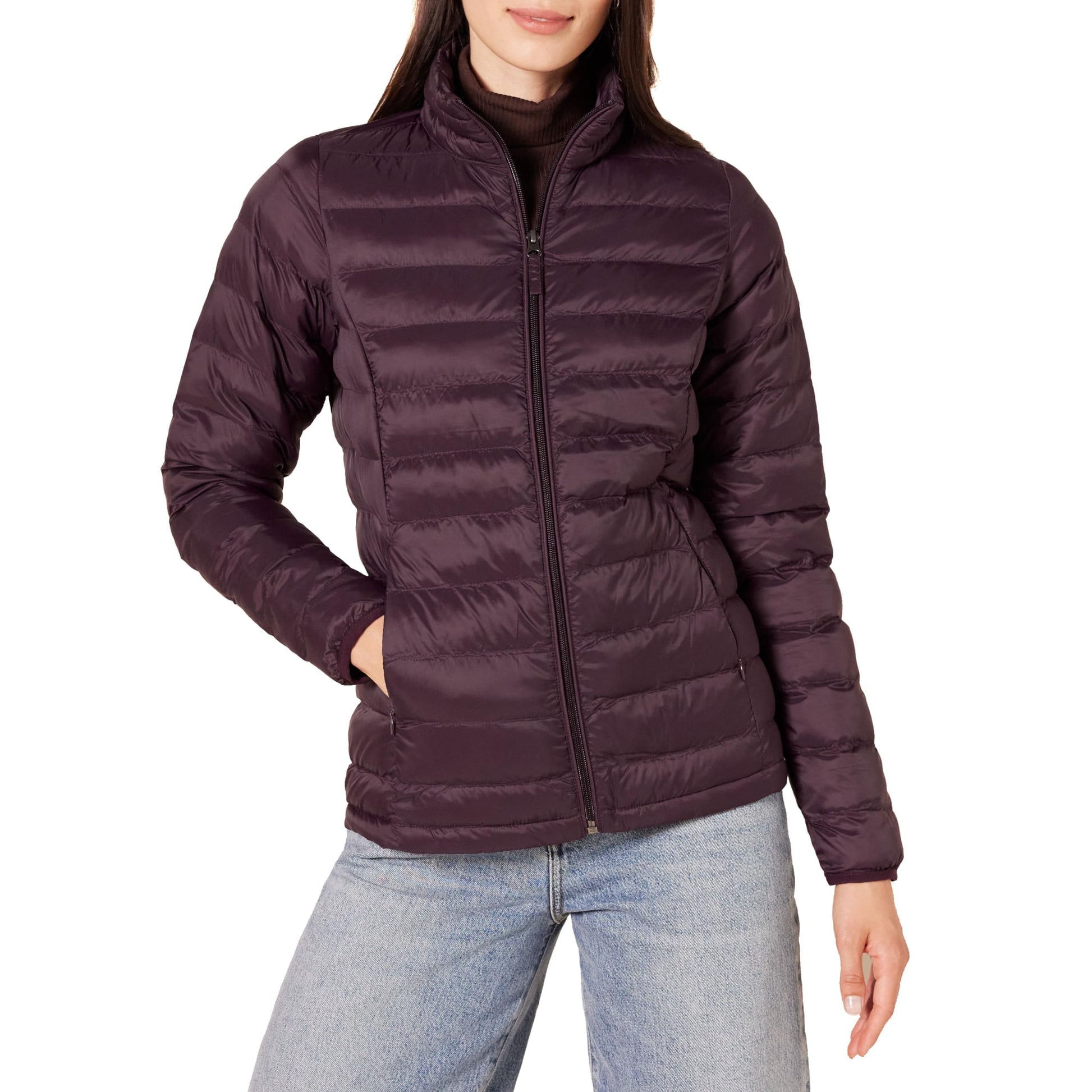 Amazon Essentials womens Lightweight Long-Sleeve Water-Resistant Packable Puffer Jacket (Available in Plus Size)-100