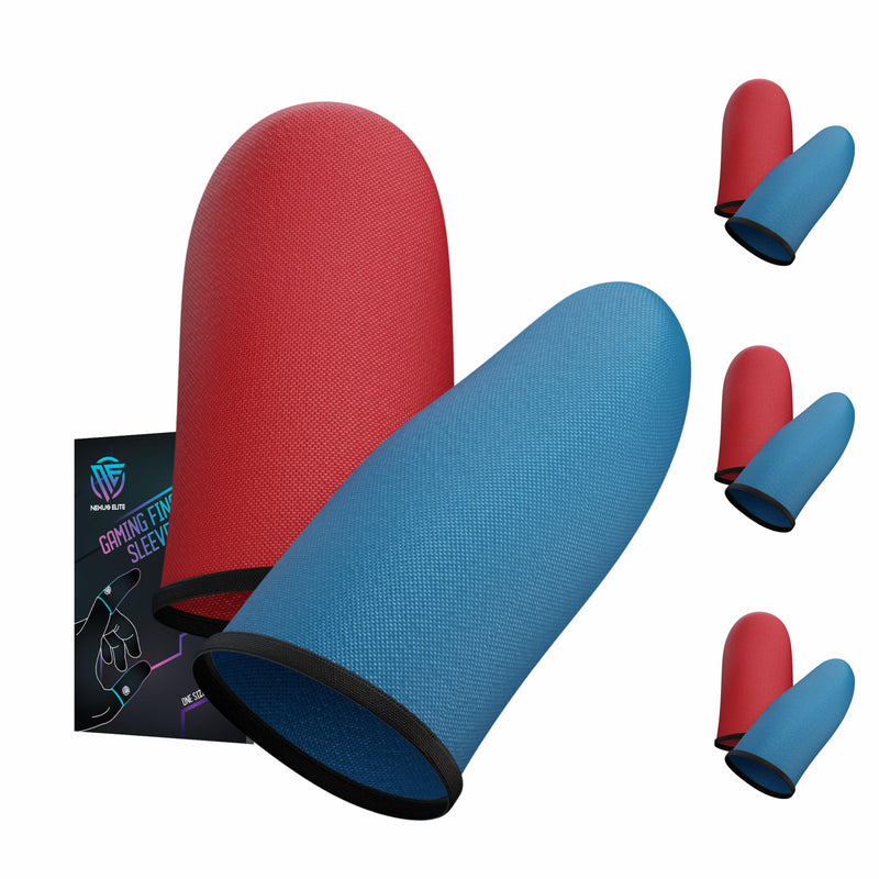 Gaming Finger Sleeves,Ultra-Thin Carbon Fiber,Anti-Sweat & Anti-Slip,Universal for all Phones & Tablets