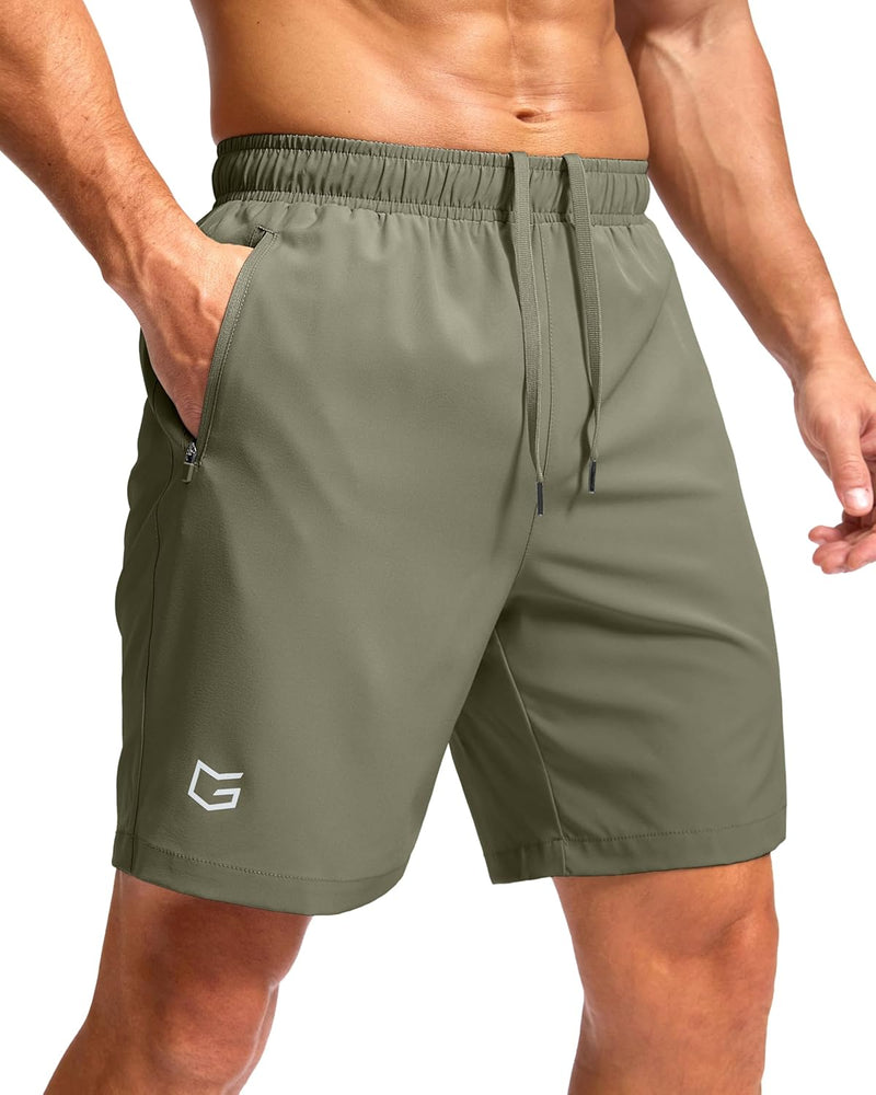 G Gradual Men's Athletic Running Shorts with Zipper Pockets Quick Dry 7"/ 5"/ 9" Workout Gym Shorts for Basketball Hiking-95