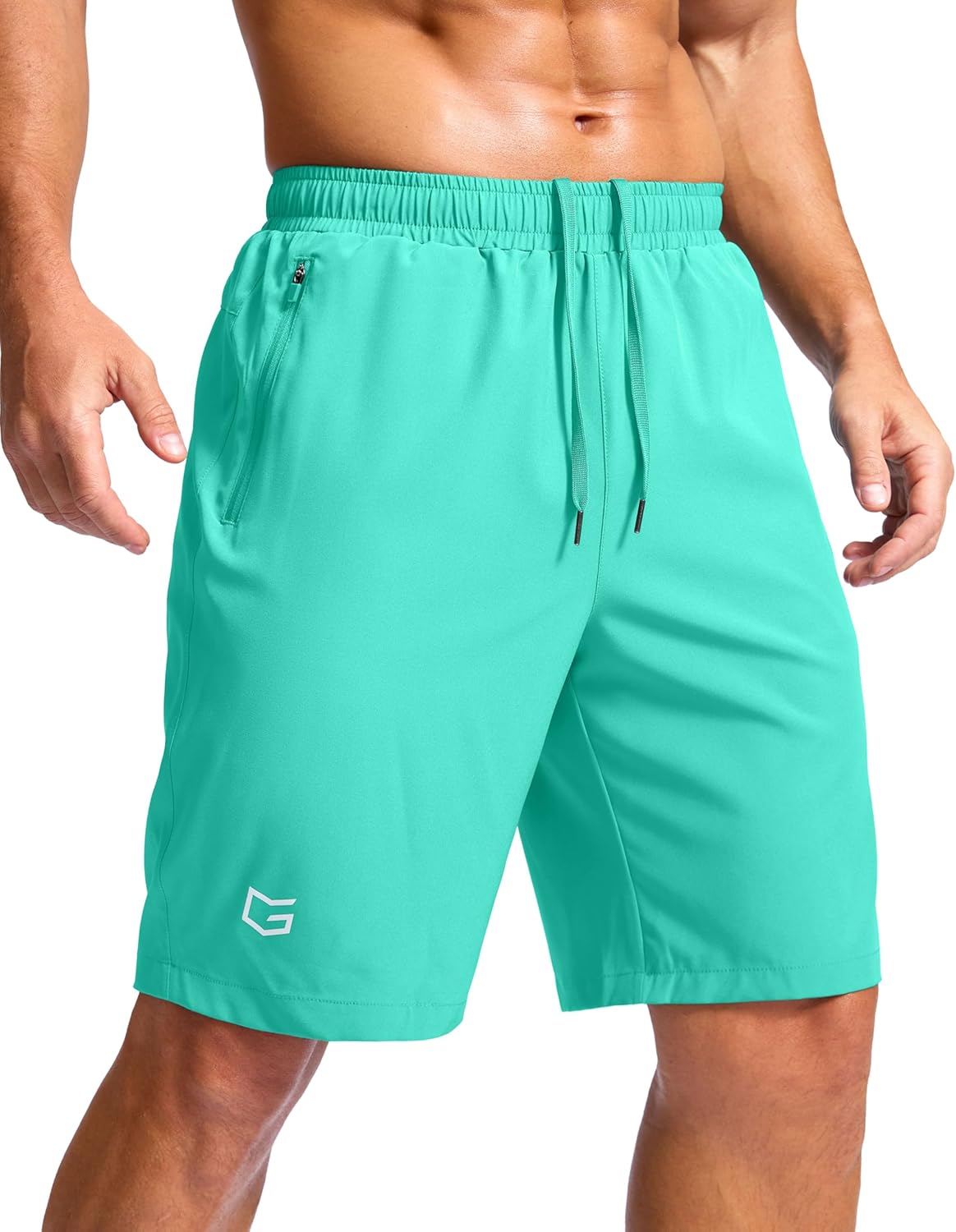 G Gradual Men's Athletic Running Shorts with Zipper Pockets Quick Dry 7"/ 5"/ 9" Workout Gym Shorts for Basketball Hiking-90