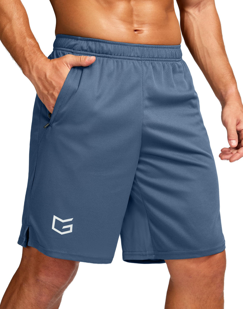G Gradual Men's 5"/ 7"/ 9" Workout Running Shorts Quick Dry Lightweight Gym Shorts with Zip Pockets