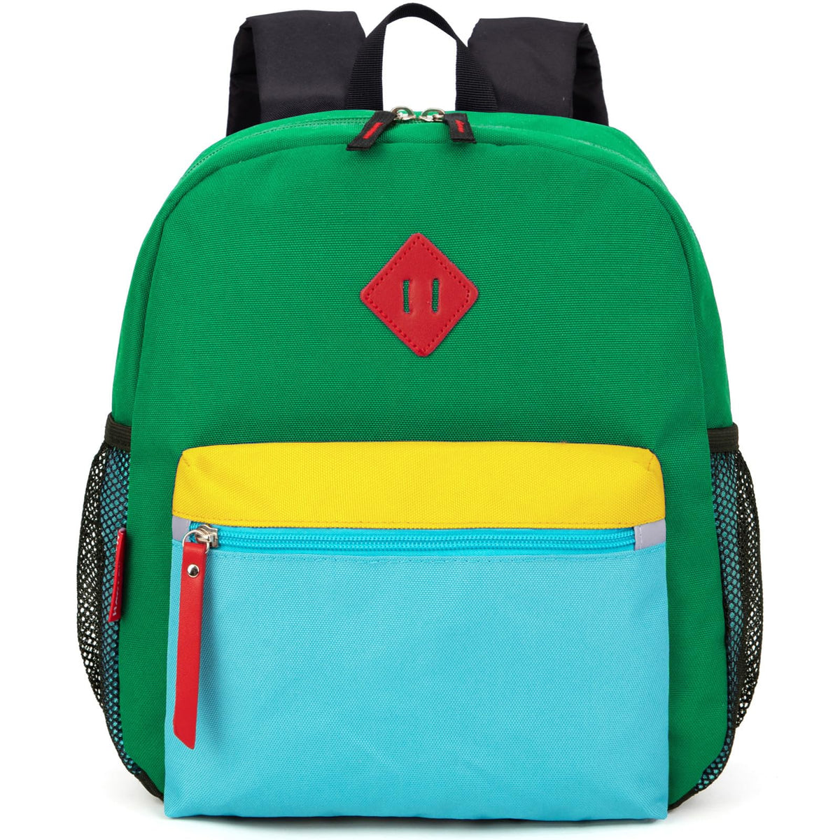 Toddler Kids Backpack for Boys or Girls, Green Blue, 12 Inch