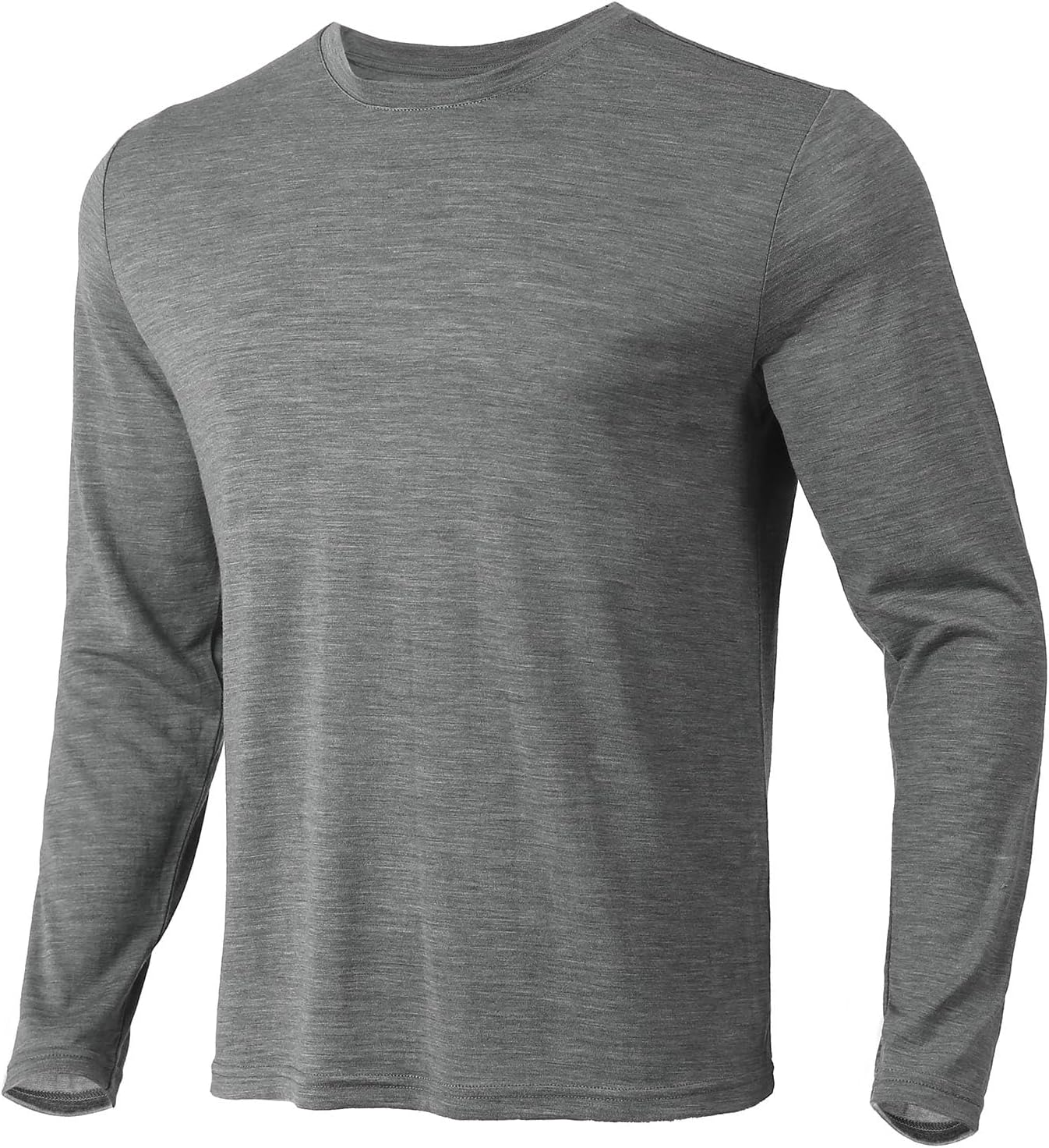 Merino Protect 100% Merino Wool Base Layer Mens Long Sleeve Shirts Soft Thermal Underwear for Hunting Hiking-69