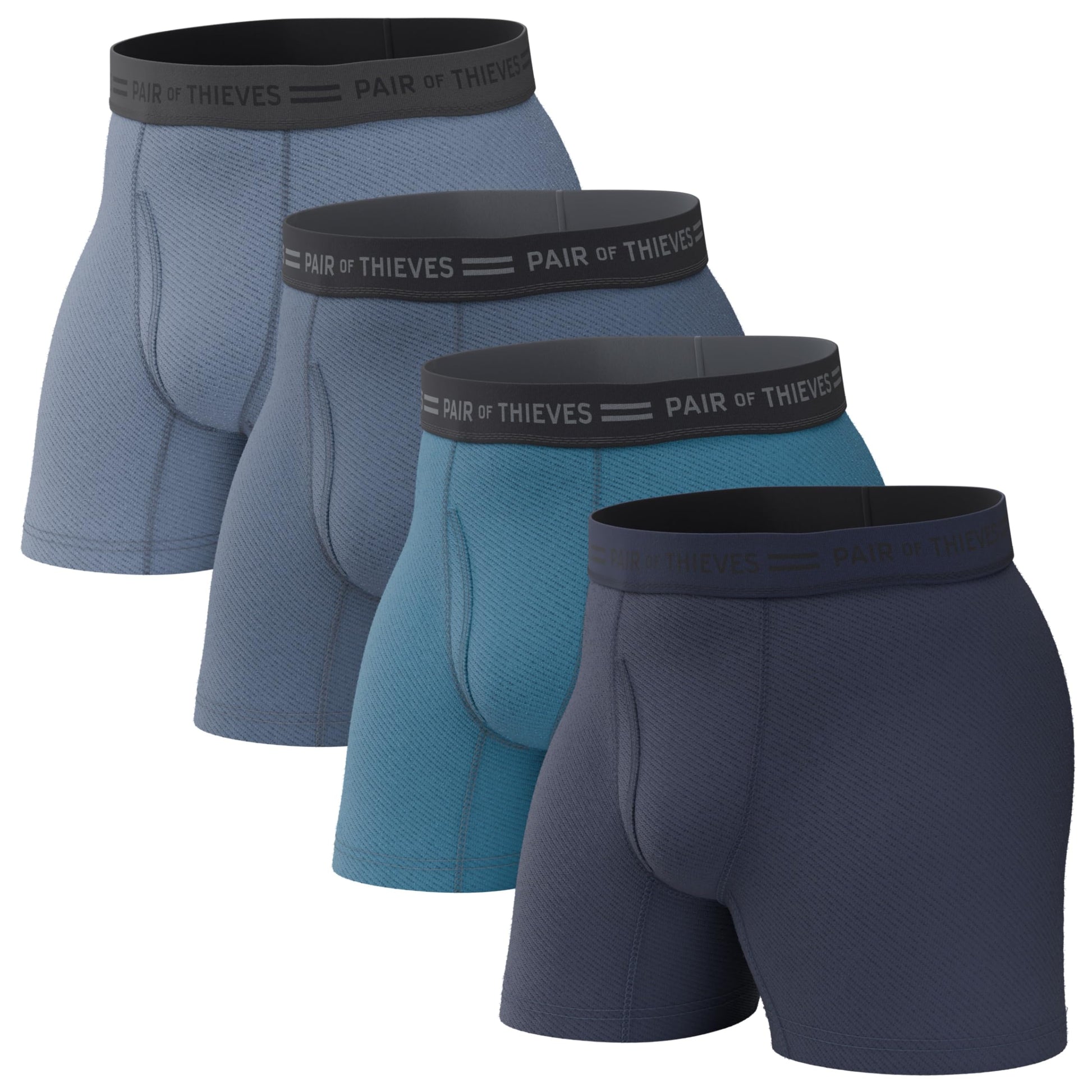Pair of Thieves Men's Underwear Boxer Briefs - Soft Cotton Boxer Briefs for Men Pack - 4 Pack Tagless Mens Underwear-33