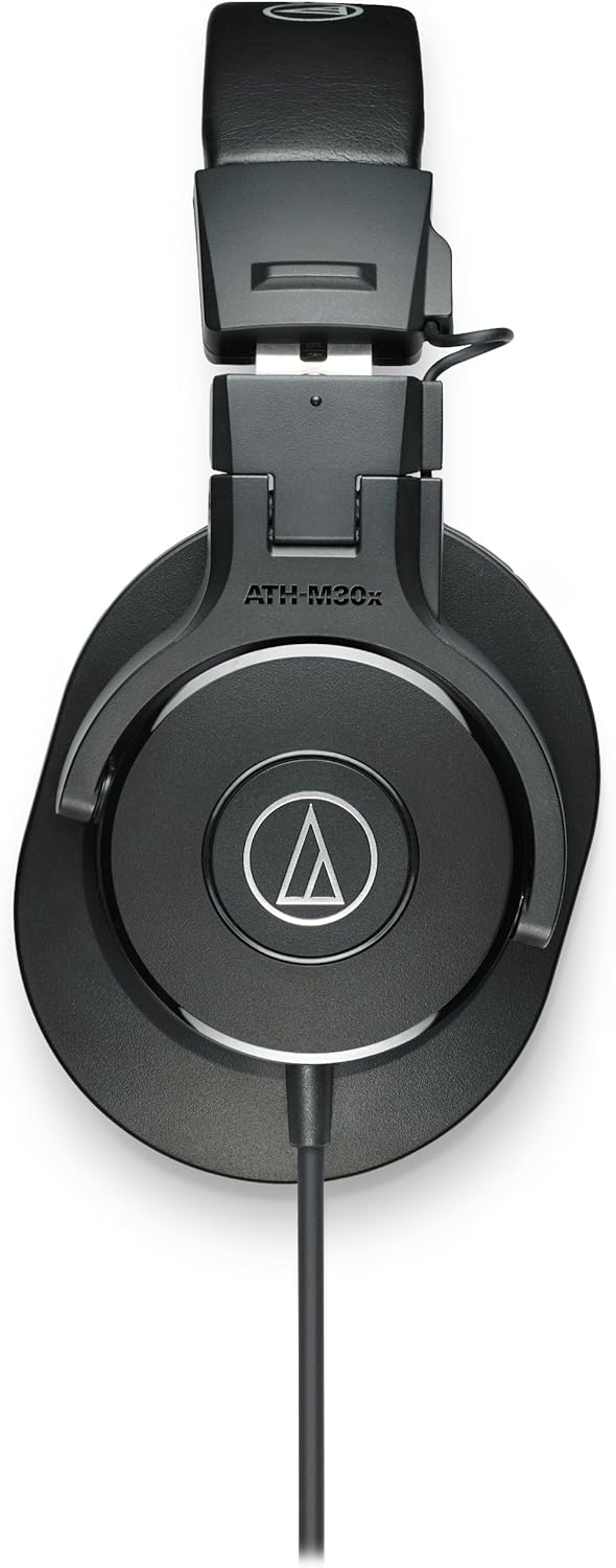 Audio-Technica ATH-M30x Professional Studio Monitor Headphones, Black