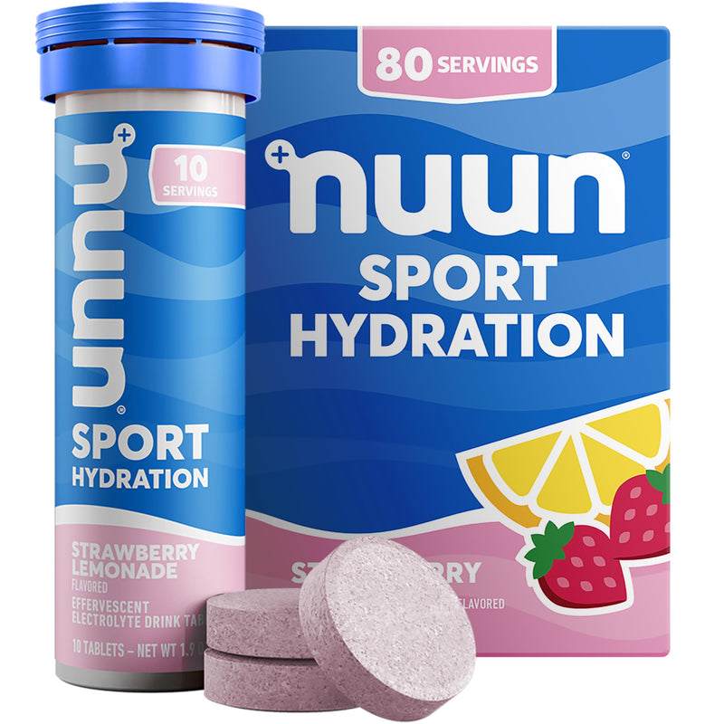 Nuun Sport Electrolyte Tablets with Magnesium, Calcium, Potassium, Chloride & Sodium, Gluten Free & Vegan, Tri-Berry, 4 Pack (40 Servings Total)