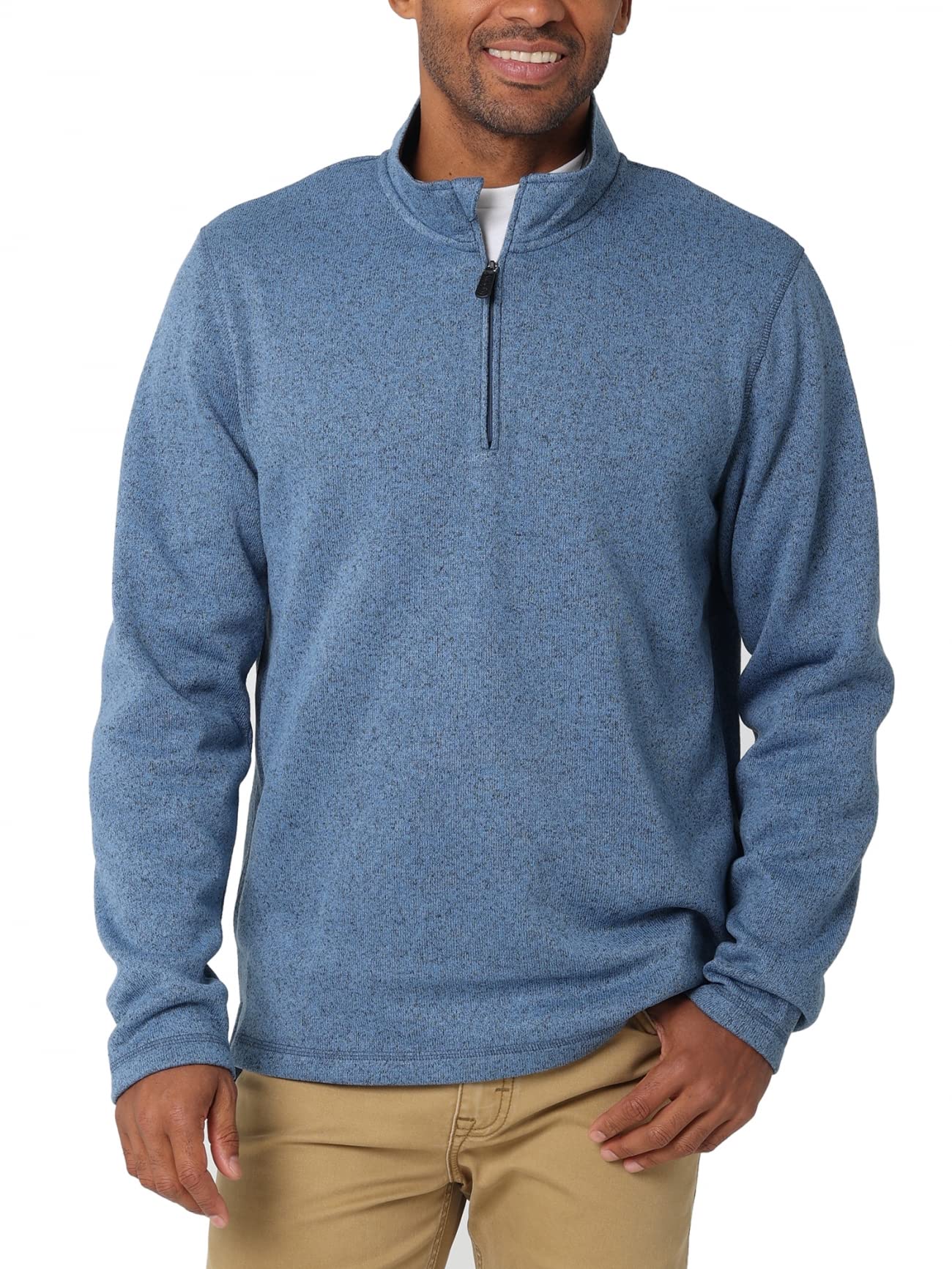 Wrangler Authentics mens Long Sleeve Fleece Quarter-zip-16