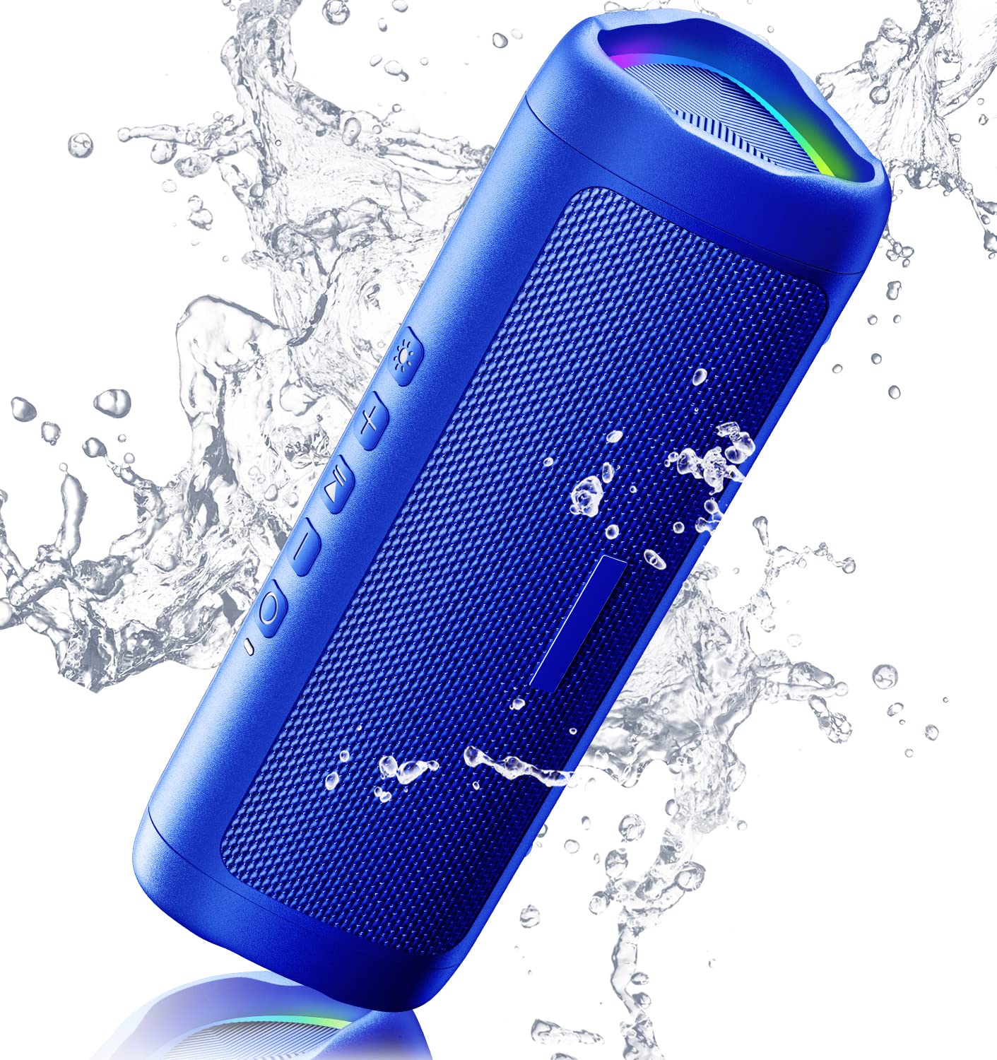 Bluetooth Speaker with HD Sound, Portable Wireless, IPX5 Waterproof, Up to 20H Playtime, TWS Pairing, BT5.3, for Home/Party/Outdoor/Beach, Electronic Gadgets, Birthday Gift (Pink)