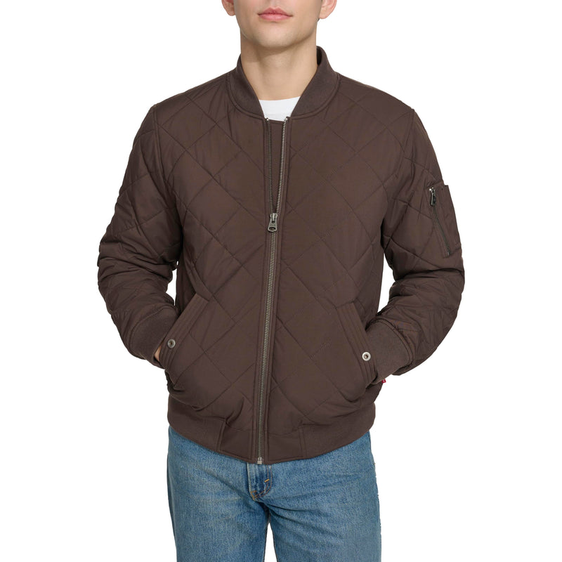Levi's mens Diamond Quilted Bomber Jacket-24