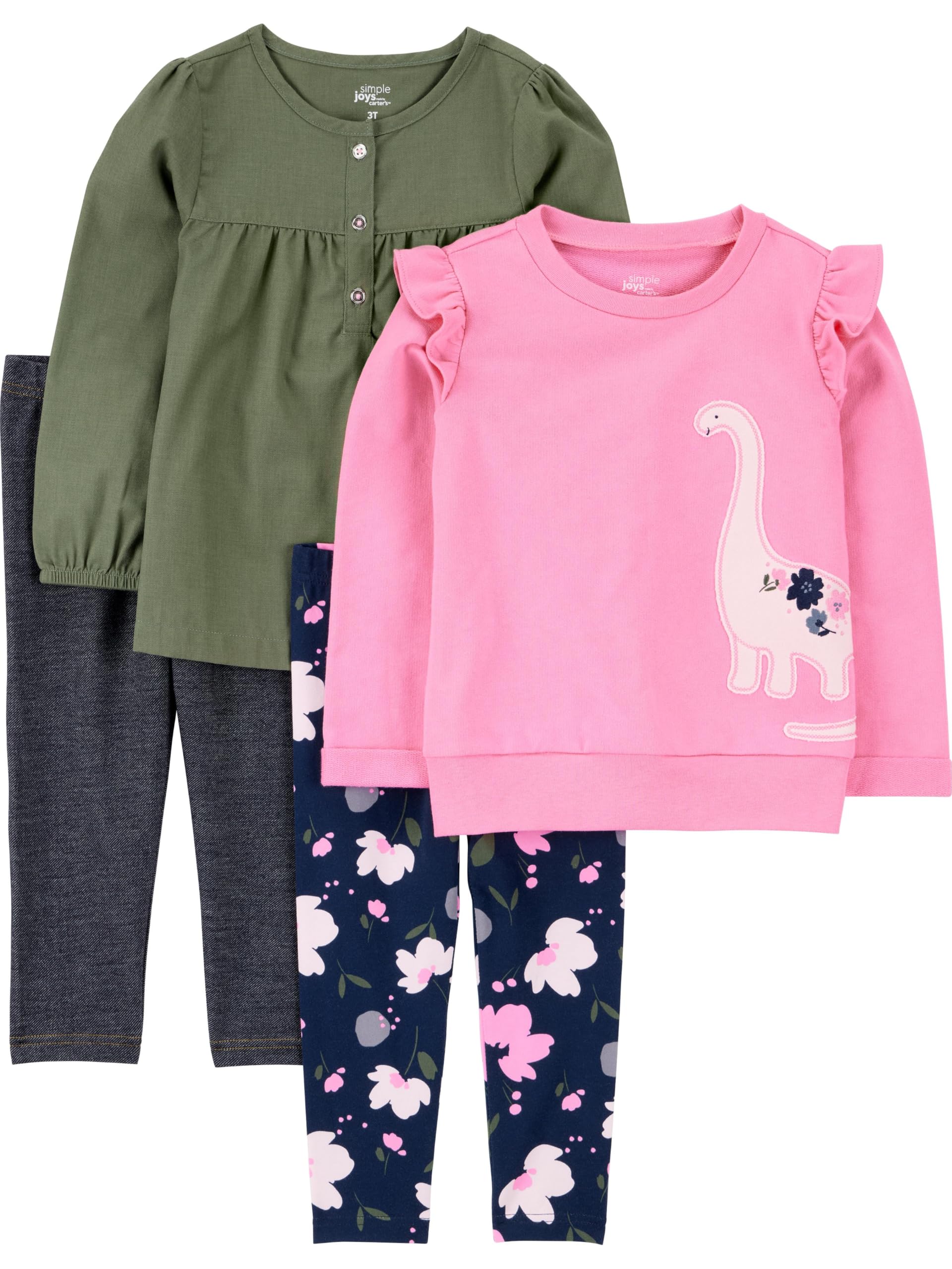 Simple Joys by Carter's girls 4-piece Playwear Set-16