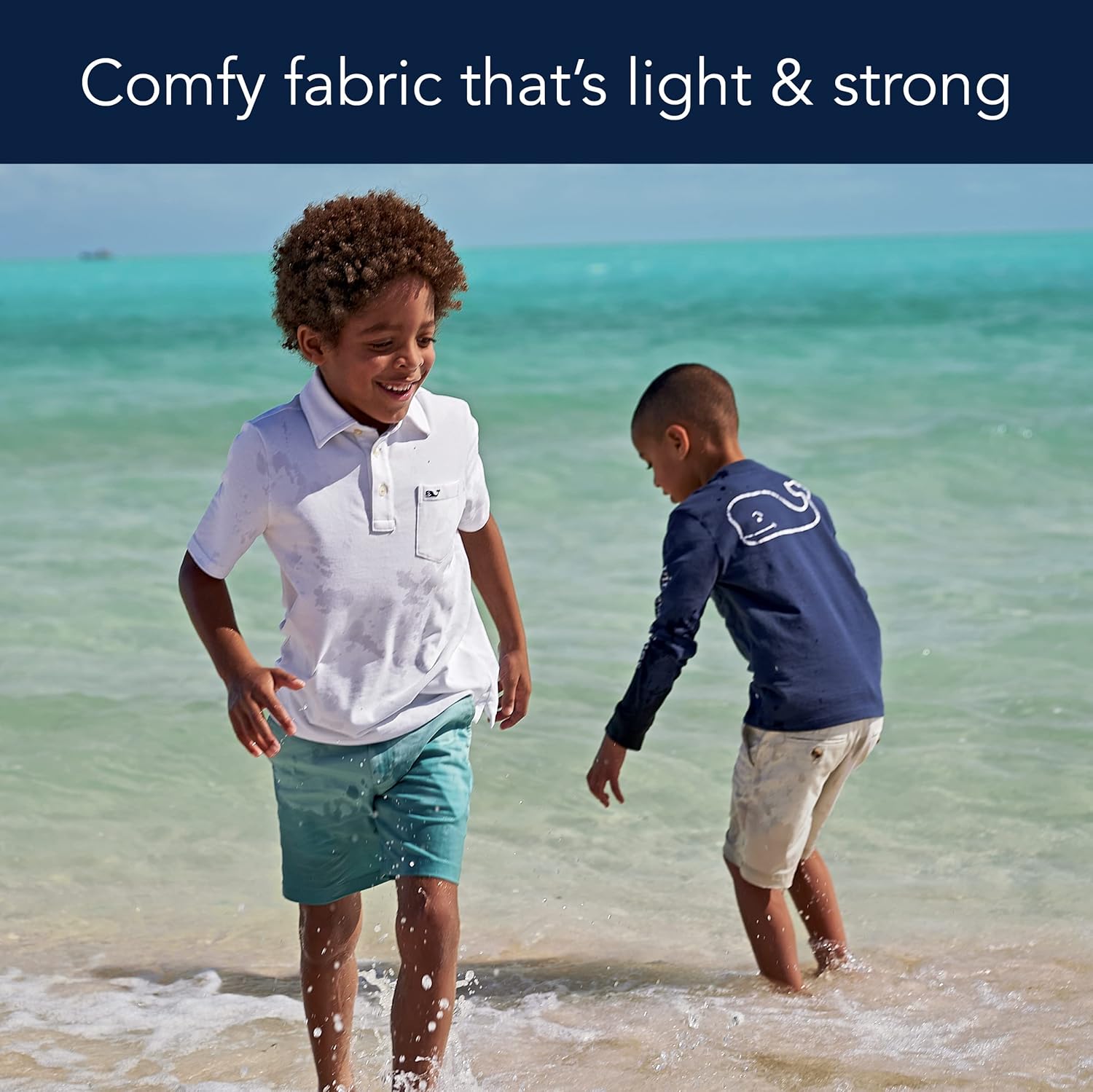 vineyard vines Boys Long Sleeve Vintage Whale Pocket T-Shirt