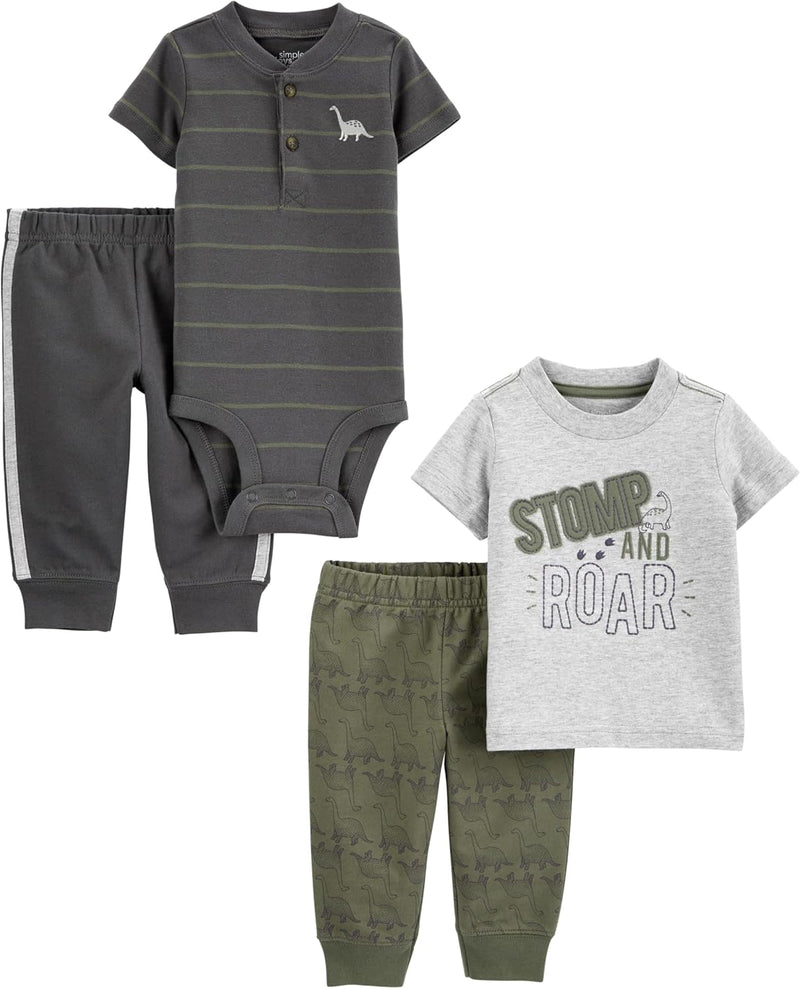 Simple Joys by Carter's baby-boys 4-piece Bodysuit, Top, and Pant Set