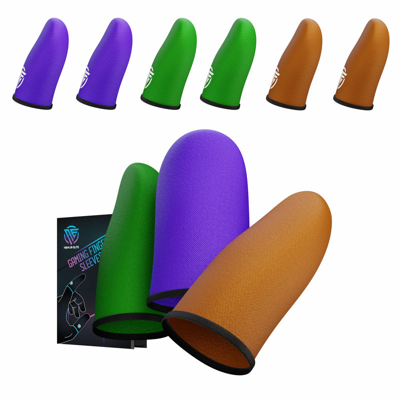 Gaming Finger Sleeves,Ultra-Thin Carbon Fiber,Anti-Sweat & Anti-Slip,Universal for all Phones & Tablets