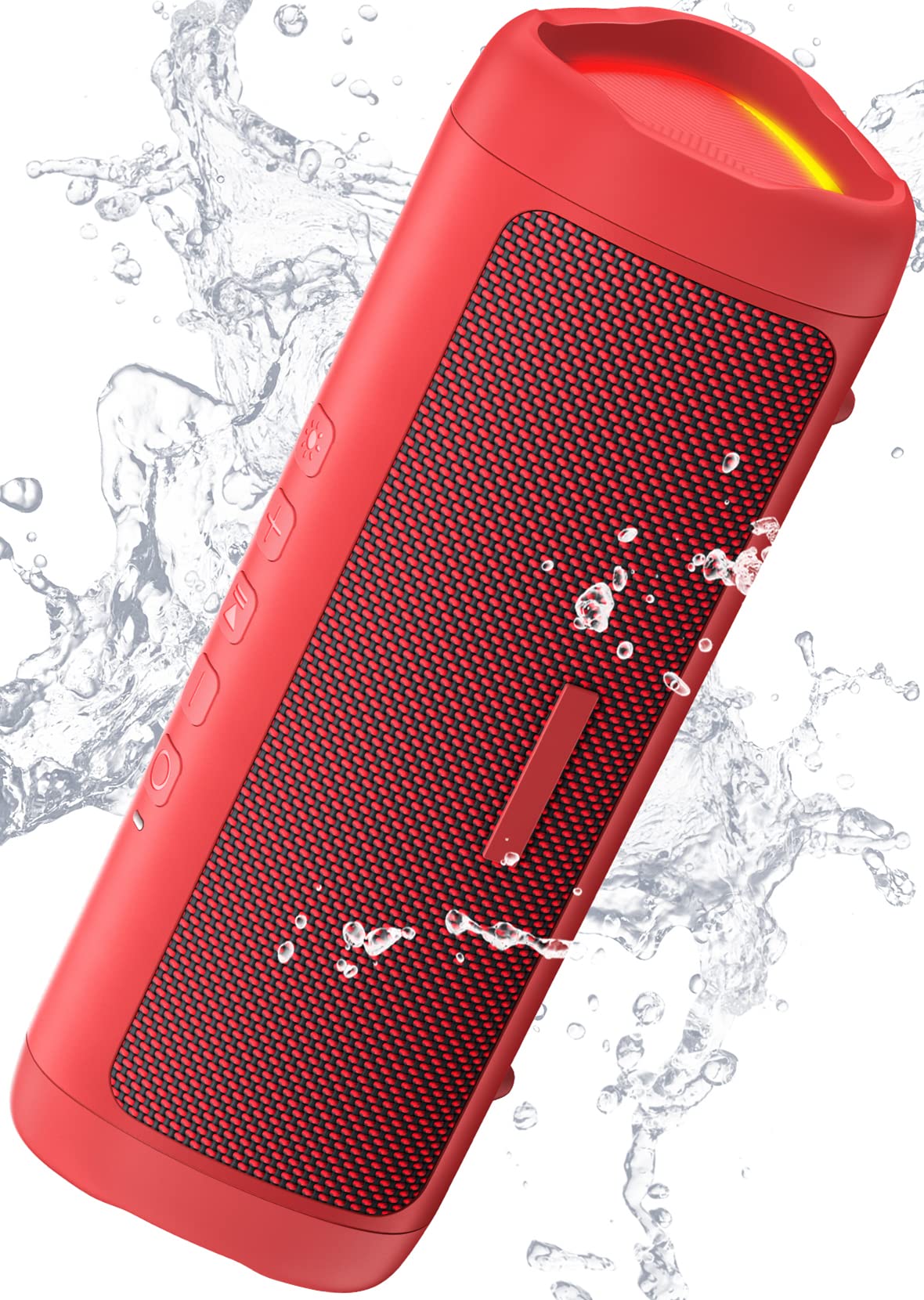Bluetooth Speaker with HD Sound, Portable Wireless, IPX5 Waterproof, Up to 20H Playtime, TWS Pairing, BT5.3, for Home/Party/Outdoor/Beach, Electronic Gadgets, Birthday Gift (Black)