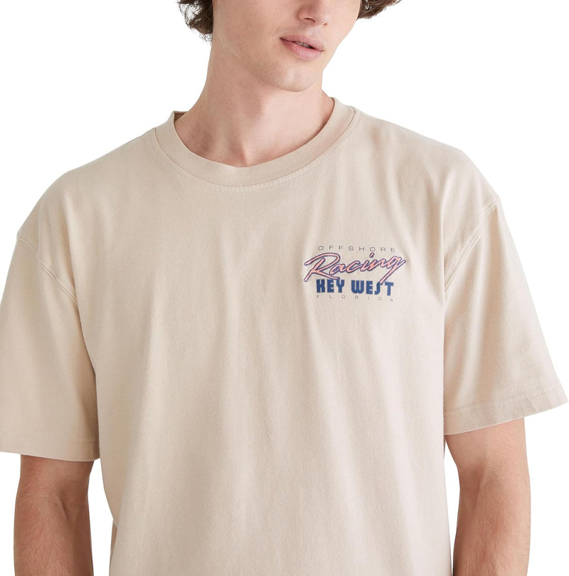 Aeropostale Men's Heavy Weight Boxy Crew Neck Short Sleeve Graphic T-Shirt