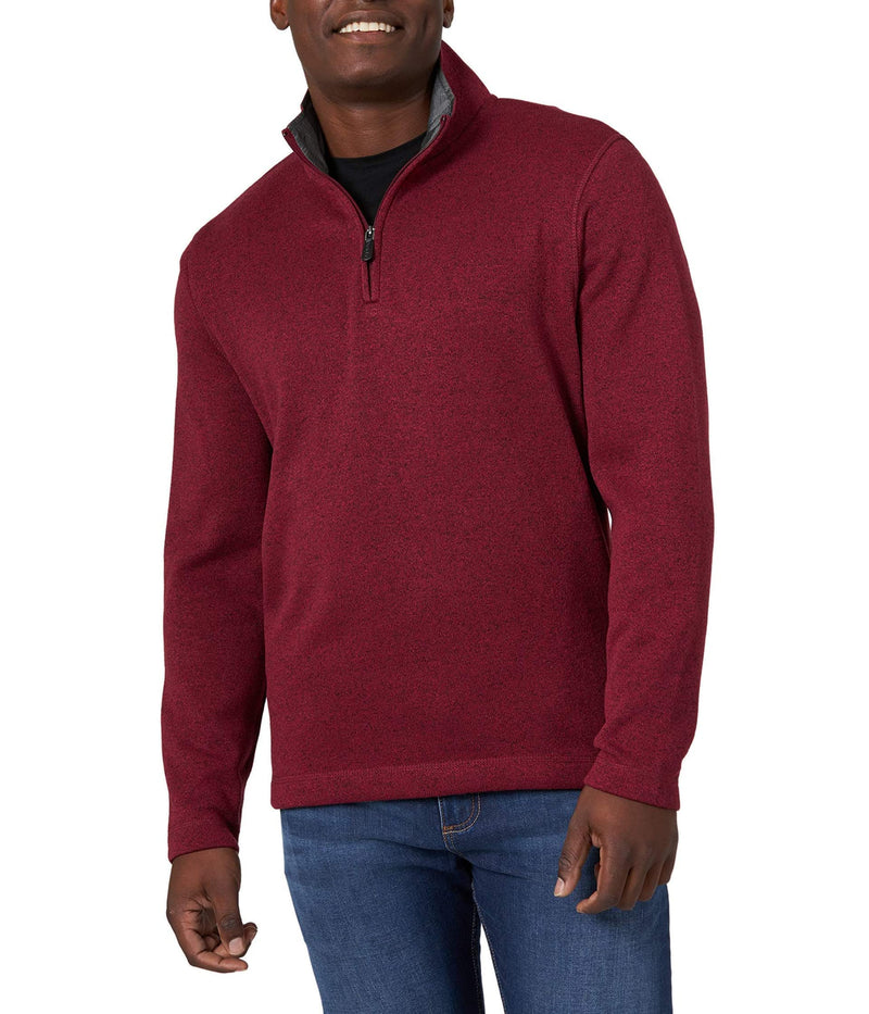 Wrangler Authentics mens Long Sleeve Fleece Quarter-zip-46