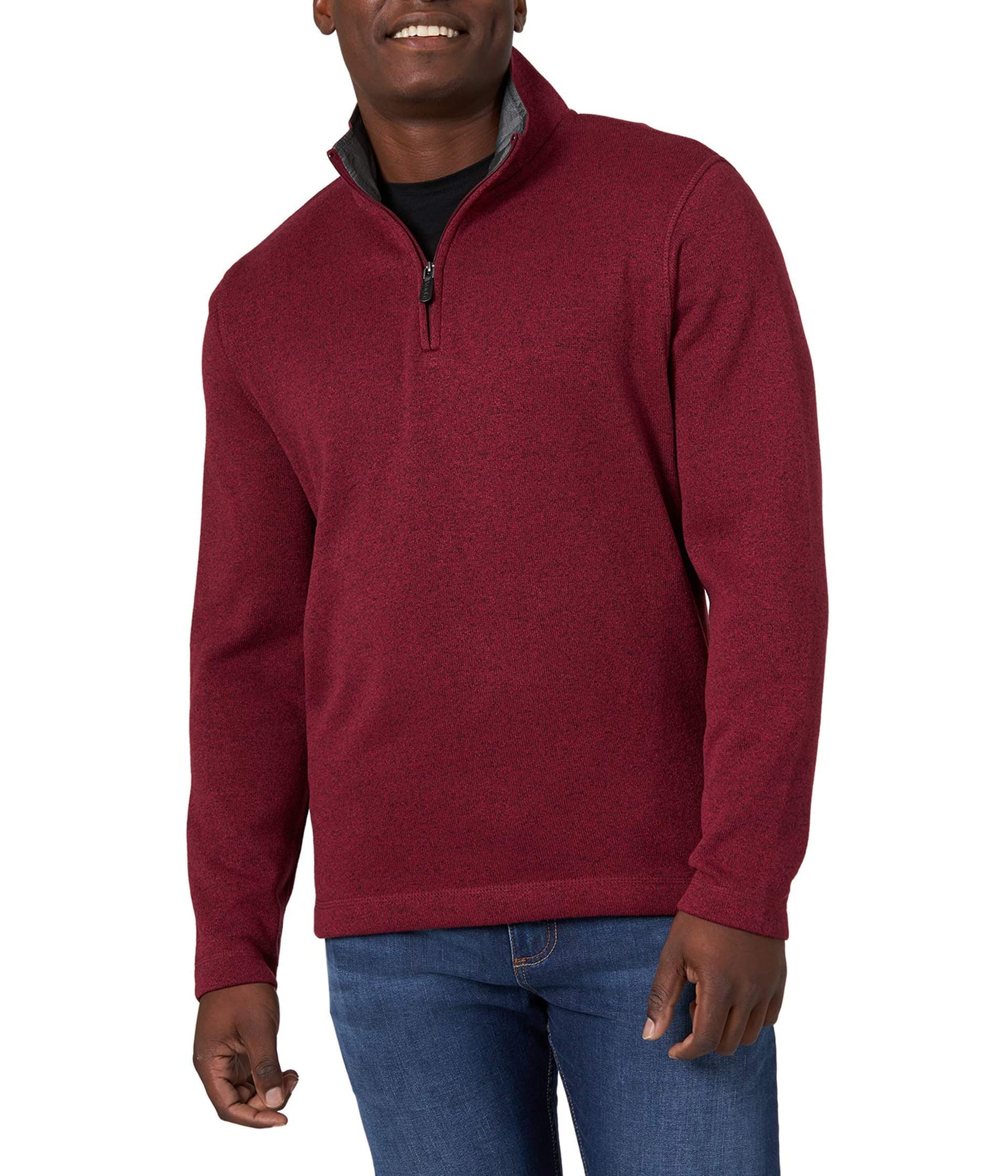 Wrangler Authentics mens Long Sleeve Fleece Quarter-zip-40