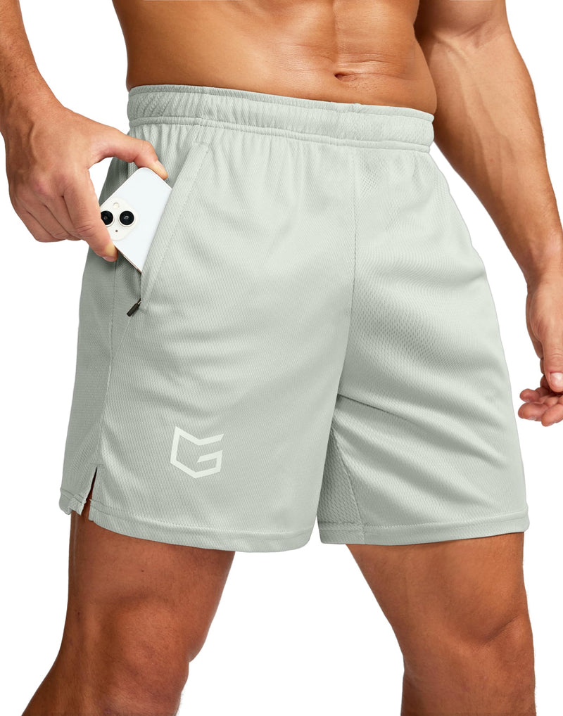 G Gradual Men's 5"/ 7"/ 9" Workout Running Shorts Quick Dry Lightweight Gym Shorts with Zip Pockets