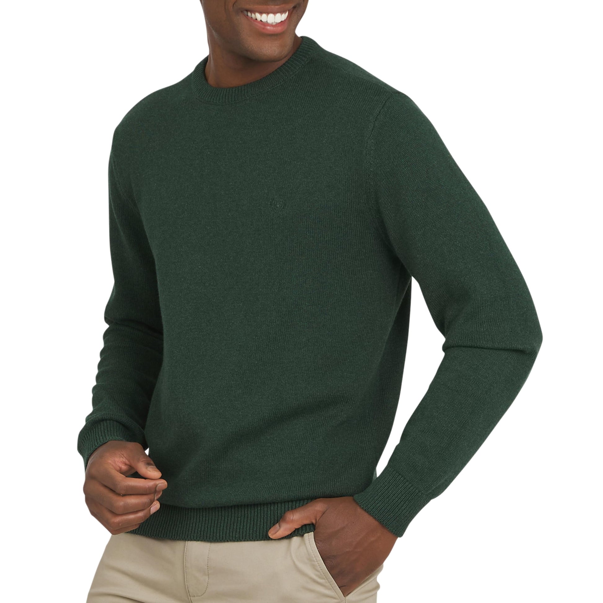 Chaps Men's Classic Fit Long Sleeve Cotton Jersey Midweight Crewneck Sweater (S-XXL)-27