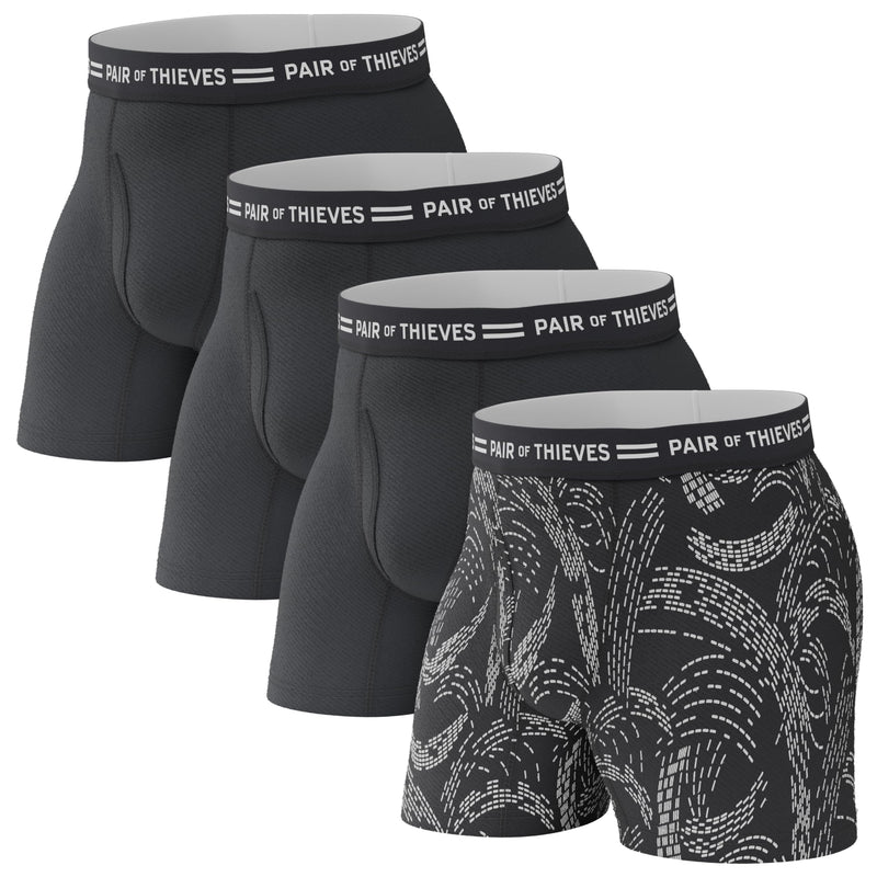 Pair of Thieves Men's Underwear Boxer Briefs - Soft Cotton Boxer Briefs for Men Pack - 4 Pack Tagless Mens Underwear-37