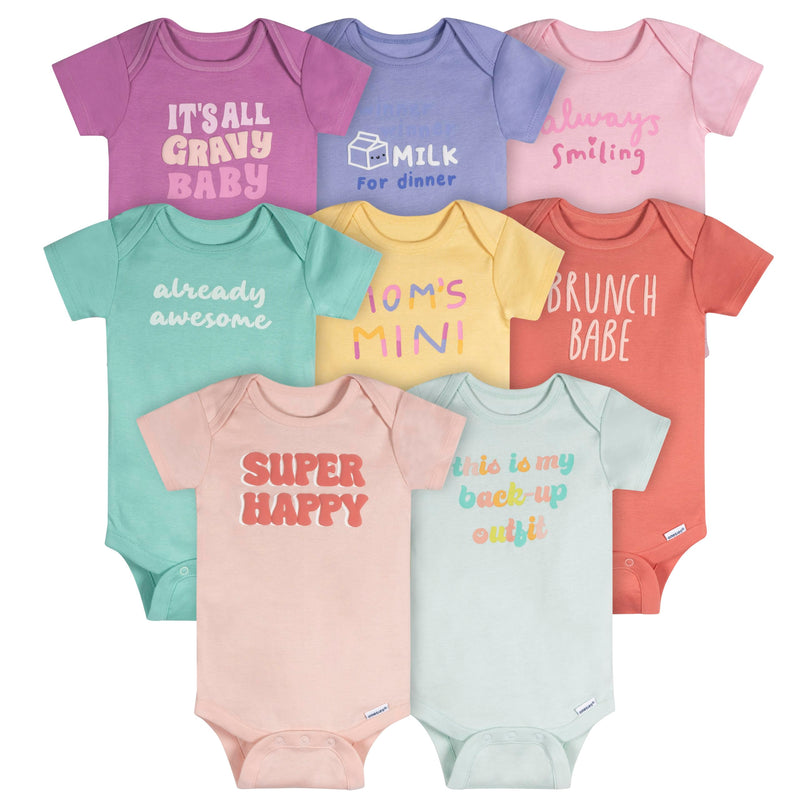 Onesies Brand unisex-baby 8-pack Short Sleeve Mix & Match Bodysuits