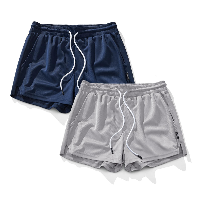 AIMPACT Mens Mesh Running Shorts 3 Inch Quick Dry Lightweight Gym Workout Athletic Shorts for Men with Pockets
