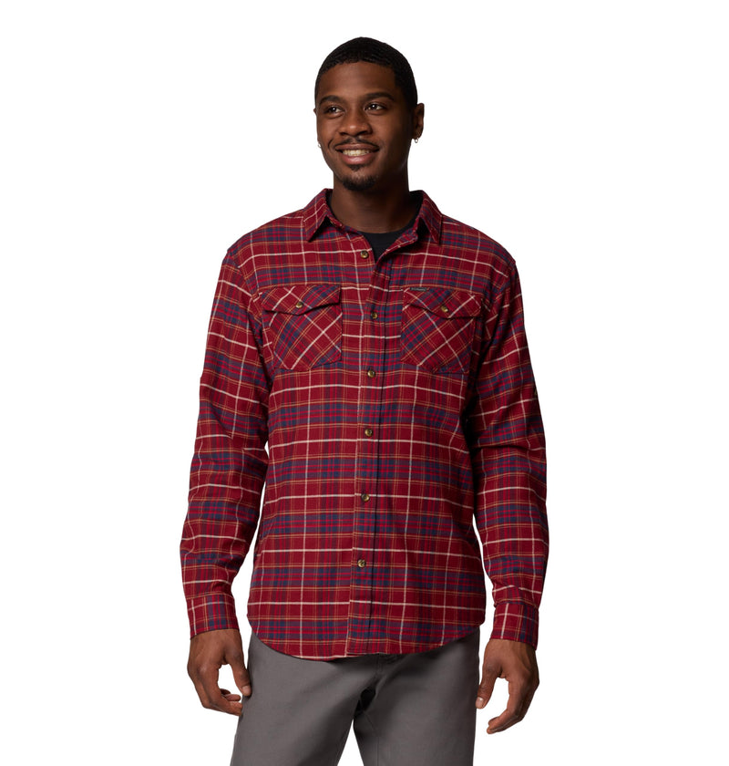 Columbia Mens Bearmouth Springs Roll Up Long Sleeve Flannel Shirt-66