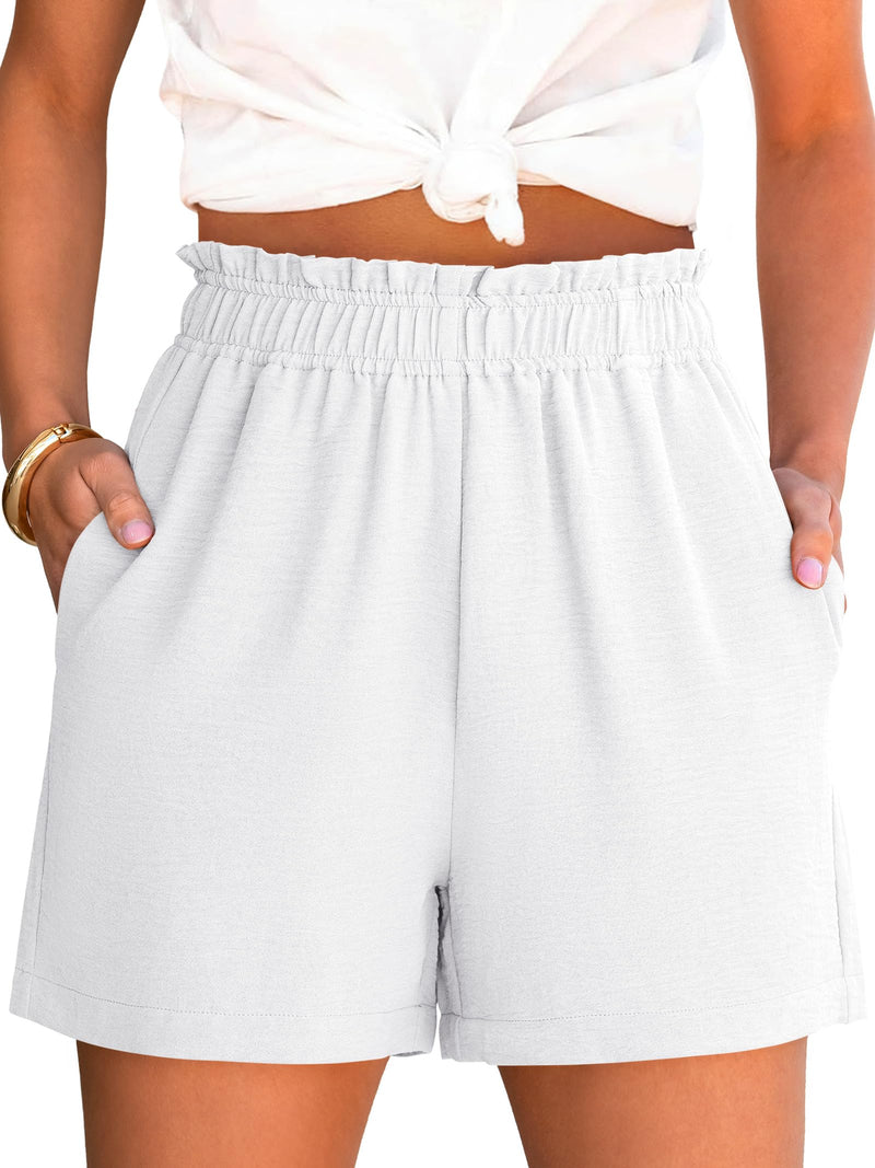ANRABESS Shorts for Women Summer Casual Elastic High Waisted Dressy Lounge Shorts Comfy Bottoms 2026 Beach Vacation Clothes