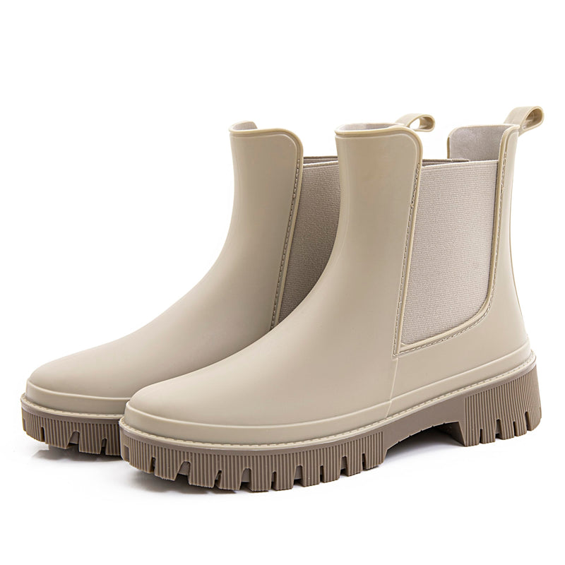 Women's Short Rain Boots Waterproof Chelsea Rain Boots For Ladies-40