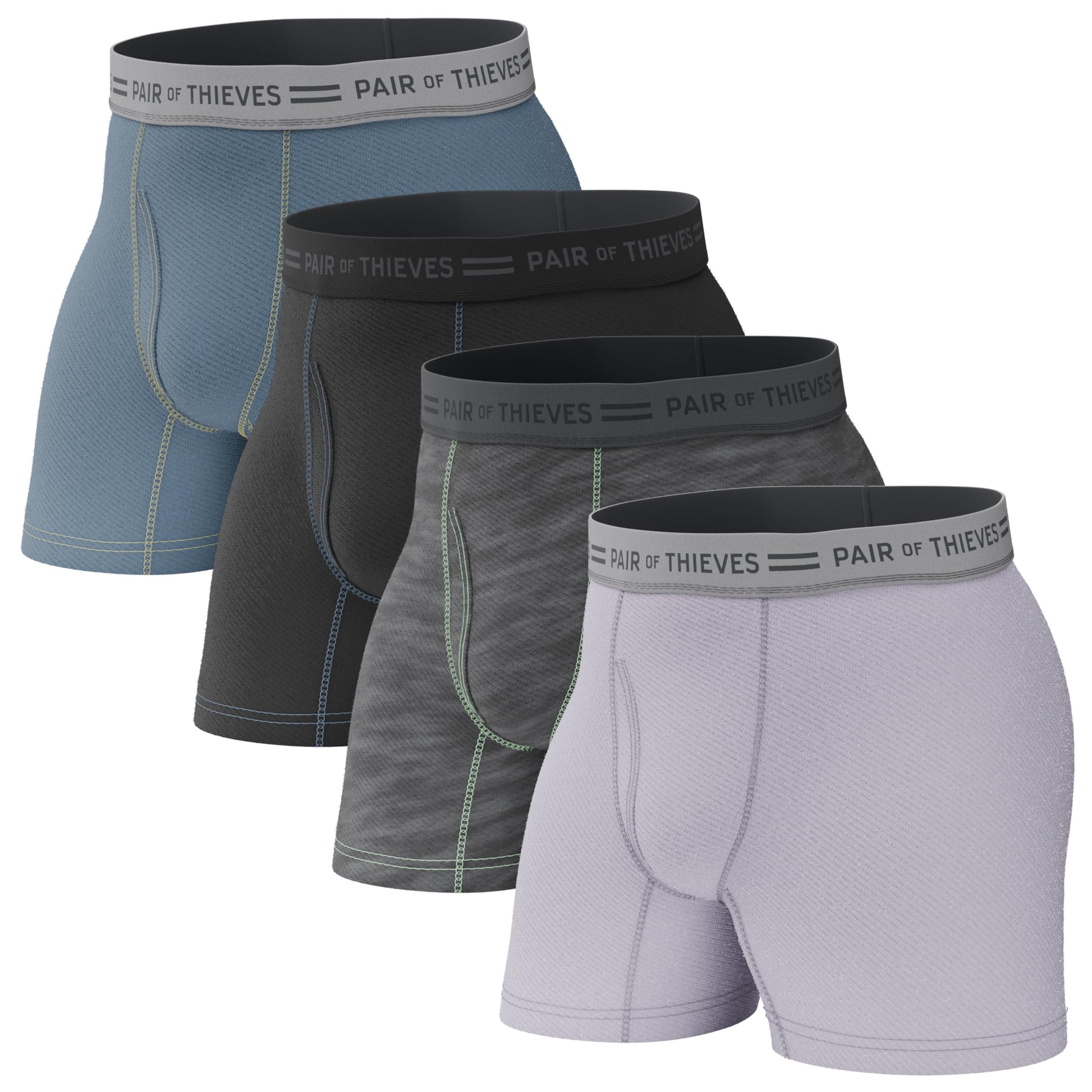 Pair of Thieves Men's Underwear Boxer Briefs - Soft Cotton Boxer Briefs for Men Pack - 4 Pack Tagless Mens Underwear-2