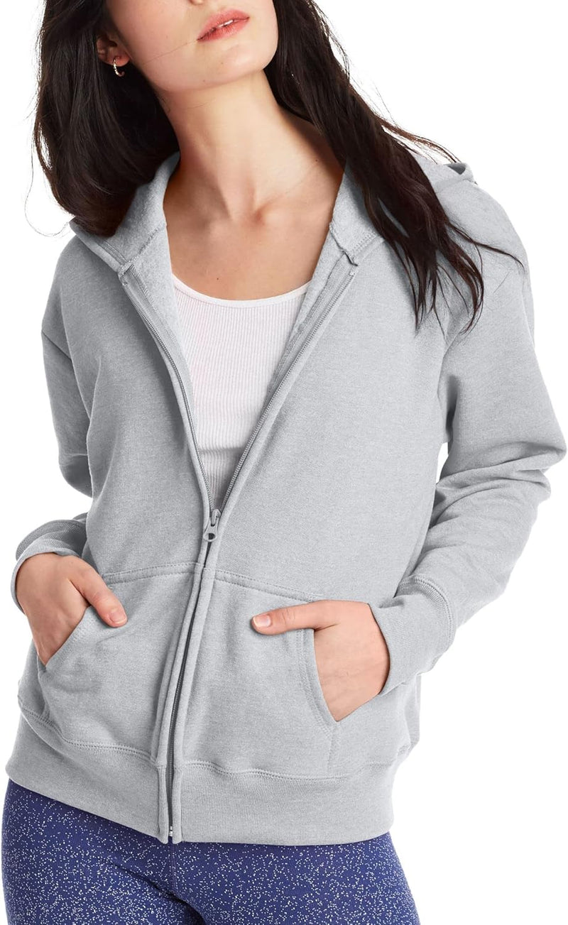 Hanes, Ecosmart Fleece Full Hoodie, Zip-up Hooded Sweatshirt for Women-9
