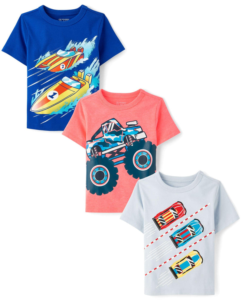 The Children's Place Baby Boys' Graphic T-Shirts (3-Pack)-47