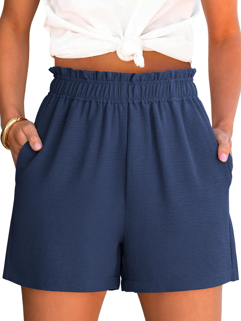 ANRABESS Shorts for Women Summer Casual Elastic High Waisted Dressy Lounge Shorts Comfy Bottoms 2026 Beach Vacation Clothes