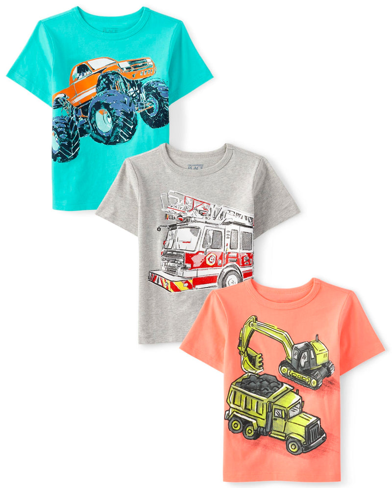 The Children's Place Baby Boys' Graphic T-Shirts (3-Pack)