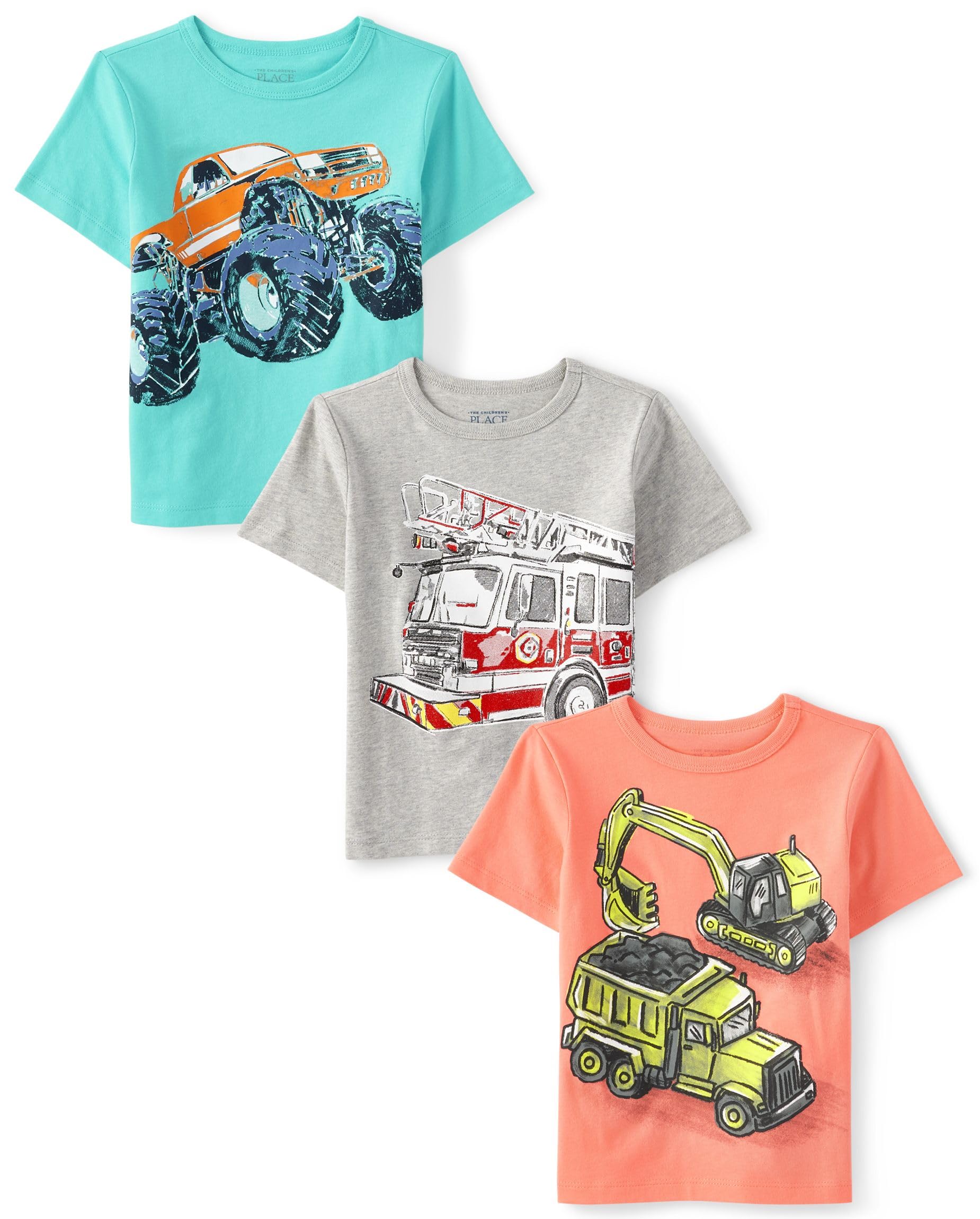 The Children's Place Baby Boys' Graphic T-Shirts (3-Pack)