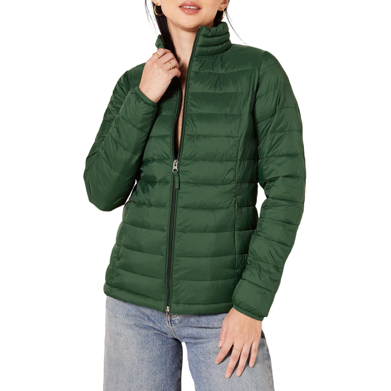 Amazon Essentials womens Lightweight Long-Sleeve Water-Resistant Packable Puffer Jacket (Available in Plus Size)-89