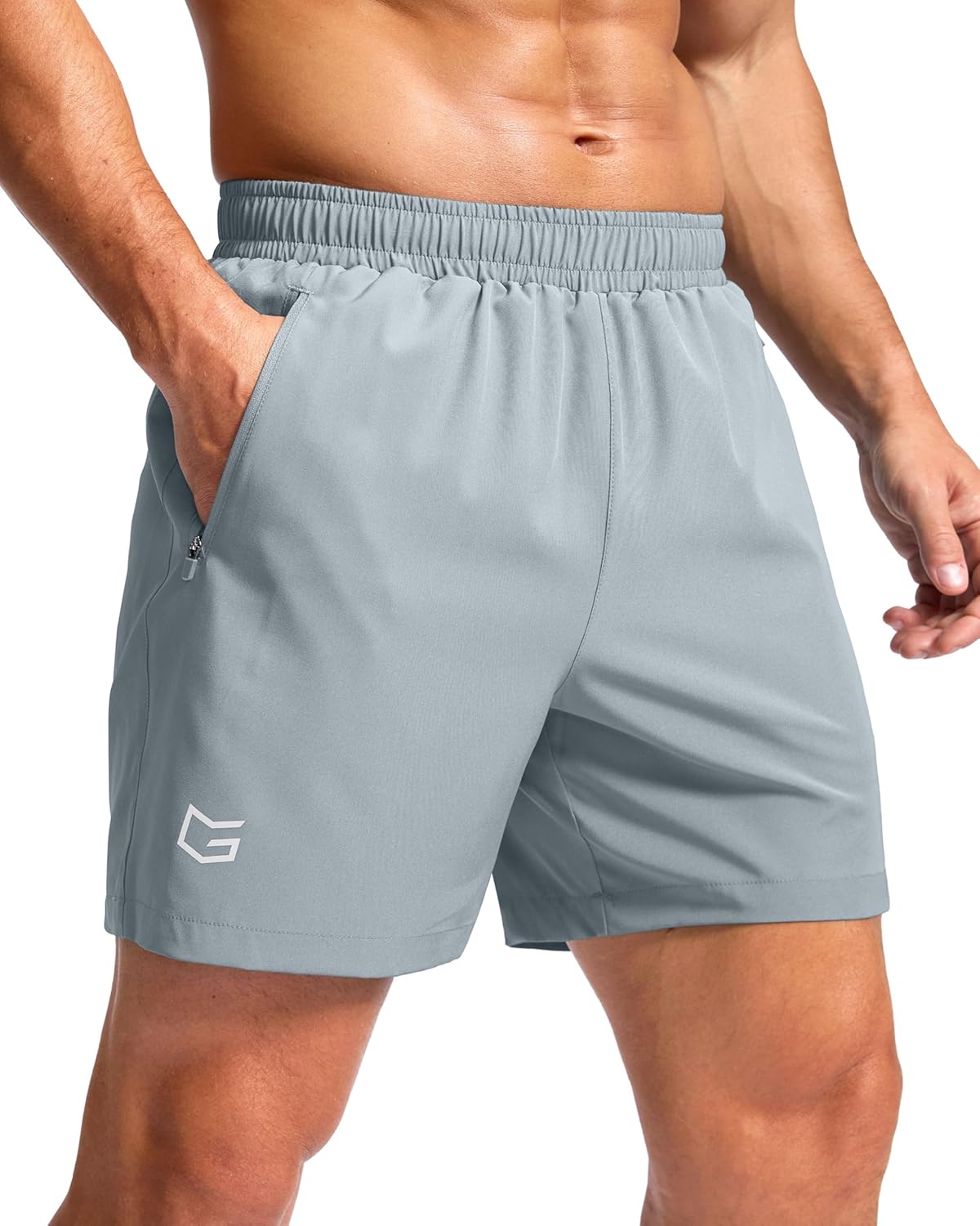 G Gradual Men's Athletic Running Shorts with Zipper Pockets Quick Dry 7"/ 5"/ 9" Workout Gym Shorts for Basketball Hiking-45