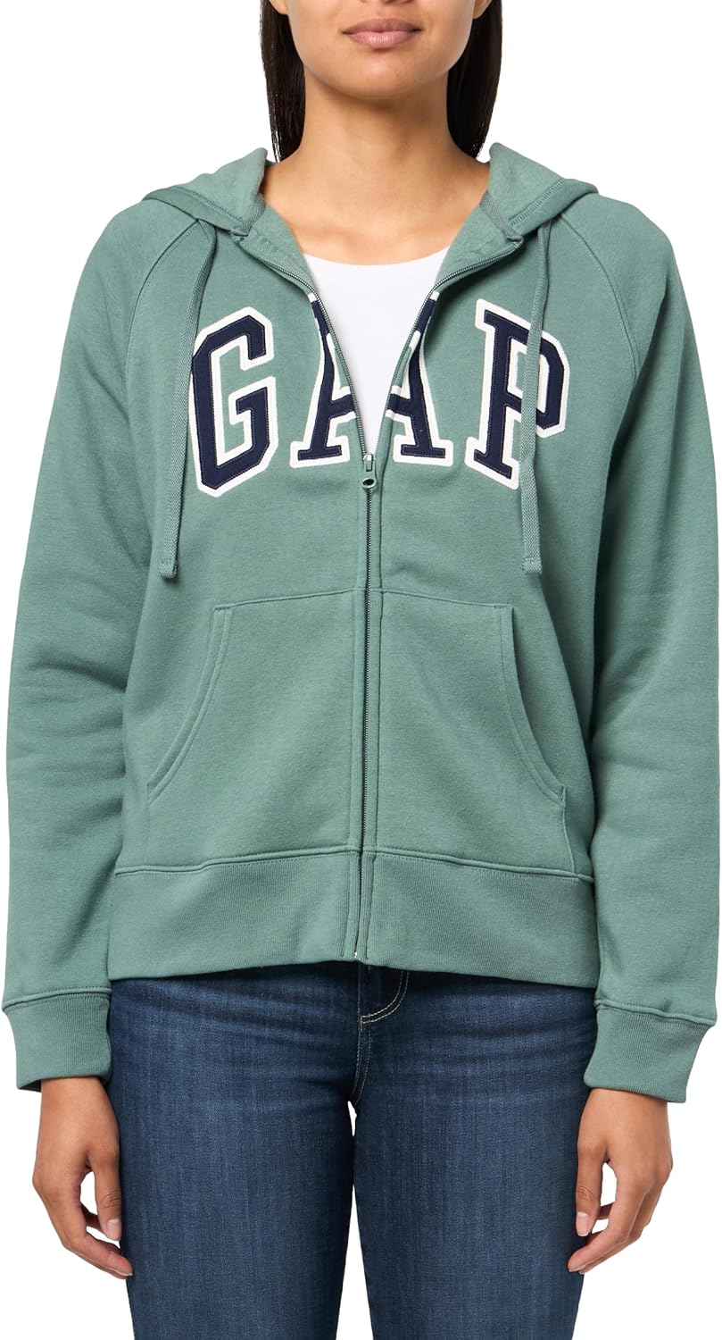 GAP womens Logo Hoodie Hooded Full Zip Sweatshirt-22