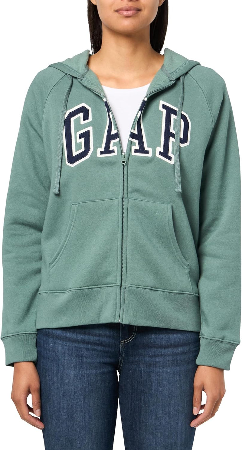 GAP womens Logo Hoodie Hooded Full Zip Sweatshirt-22