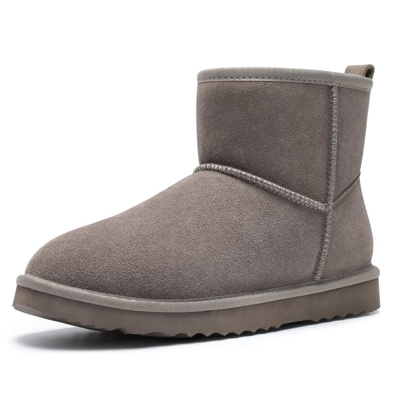 Litfun Genuine Suede Mini Boots for Women Winter Warm Fuzzy Boots Comfort Snow Boots with Fur Lined-14