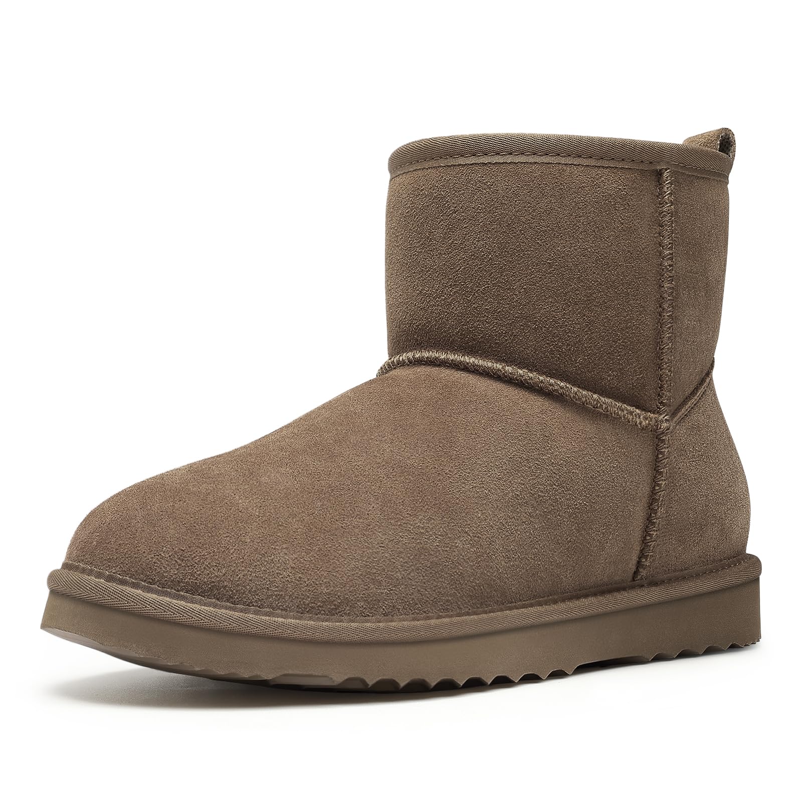 Litfun Genuine Suede Mini Boots for Women Winter Warm Fuzzy Boots Comfort Snow Boots with Fur Lined-13